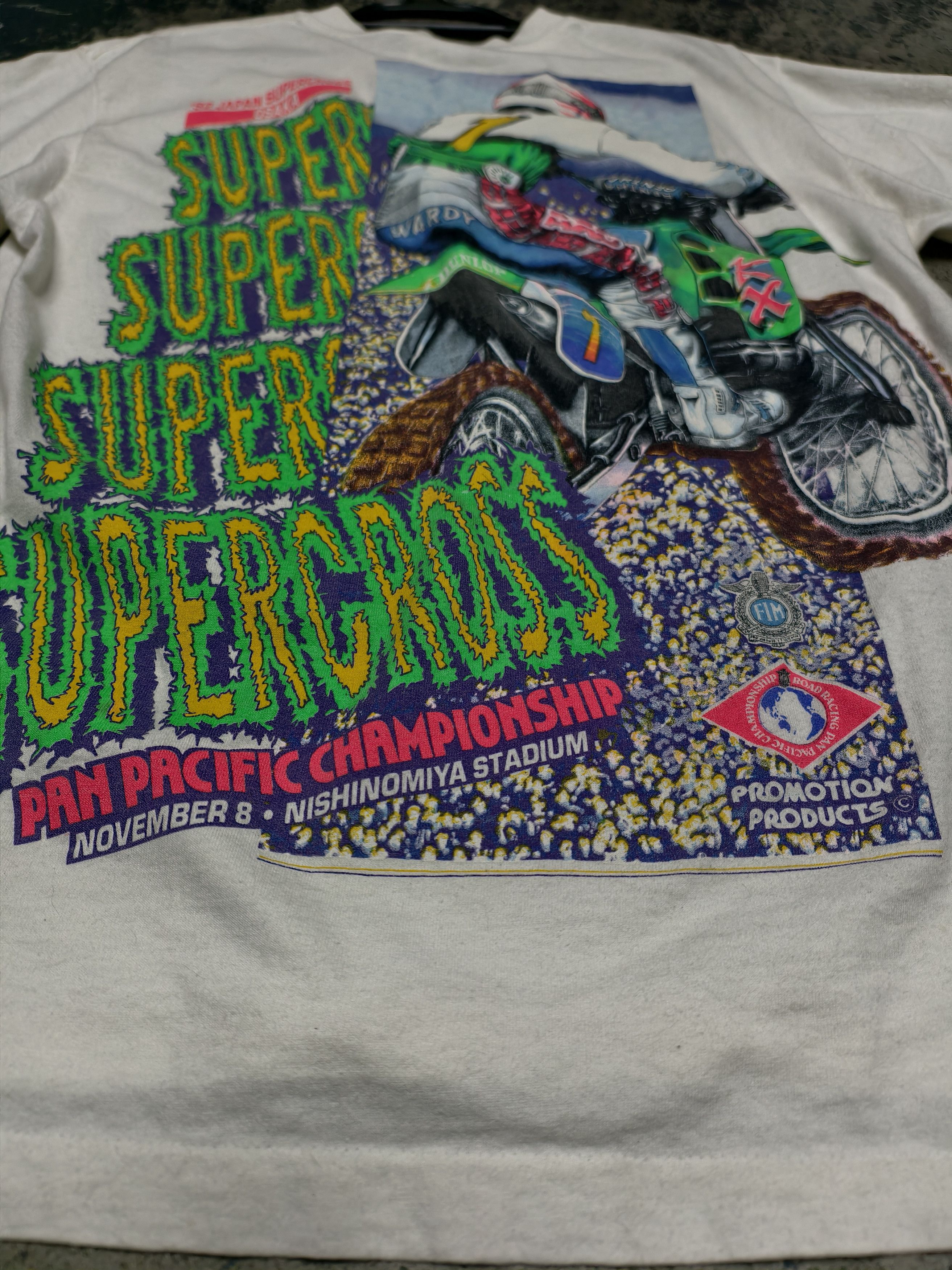 Vintage Vtg rare 92 Japan supercross Osaka Size US L / EU 52-54 / 3 - 4 Thumbnail