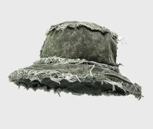 Other Avant garde washed reversible distressed raw bucket hat Size ONE SIZE - 6 Thumbnail