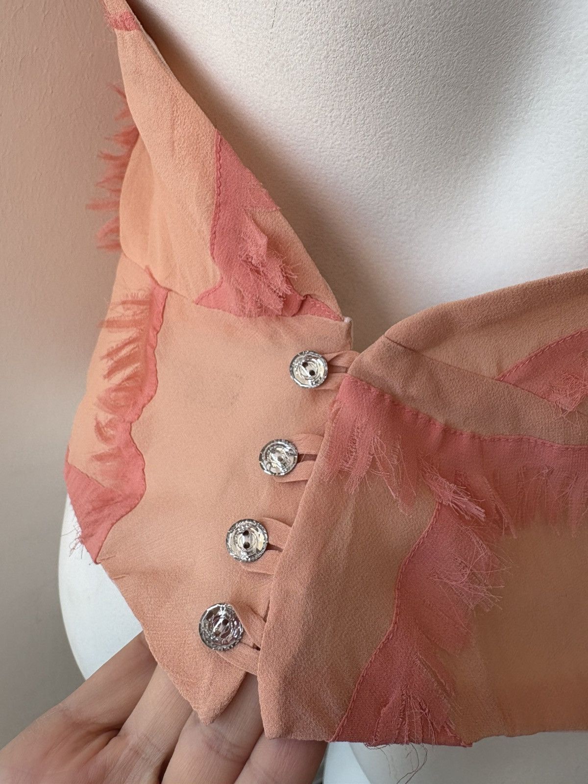 Vintage Silk blouse Size S / US 4 / IT 40 - 14 Thumbnail