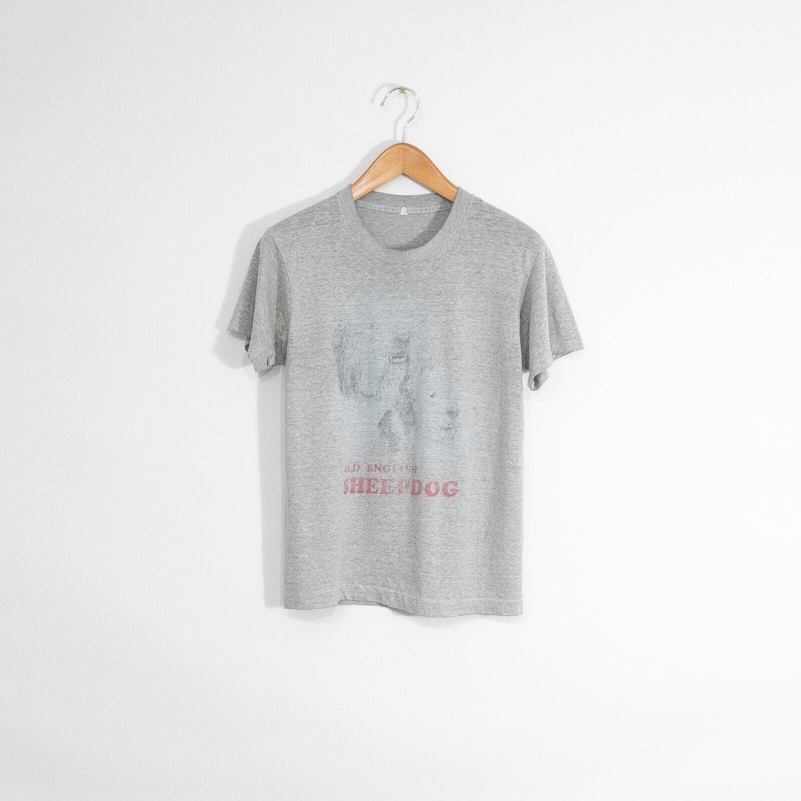 Vintage Vintage 80s Old English Sheepdog T Shirt Small - Distressed Size US S / EU 44-46 / 1 - 1 Thumbnail