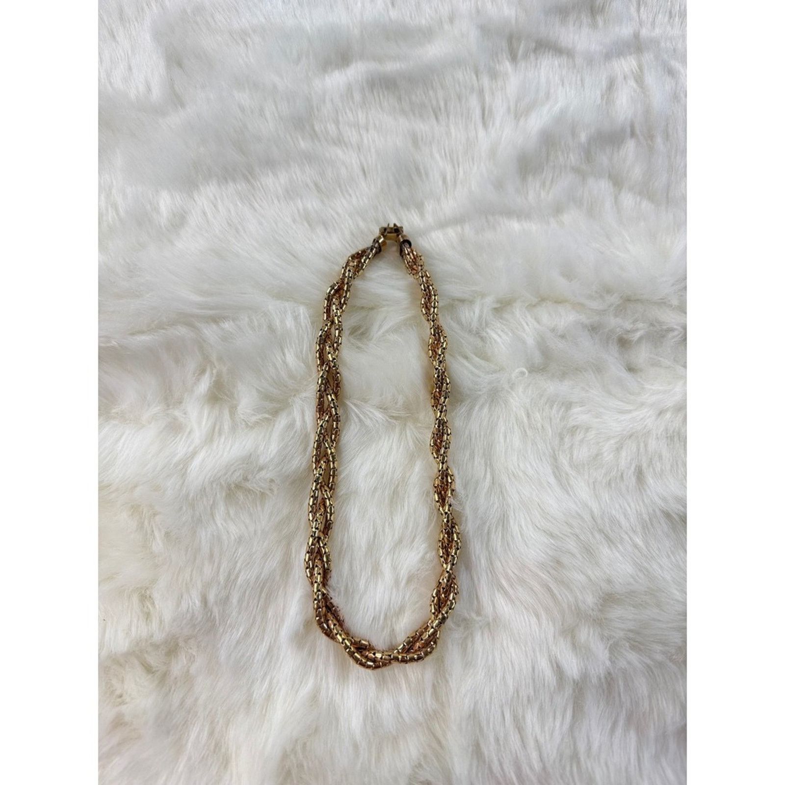 & Other Stories Bigney 12kt vtg Gold Filled Braided Choker Necklace Size ONE SIZE - 2 Thumbnail