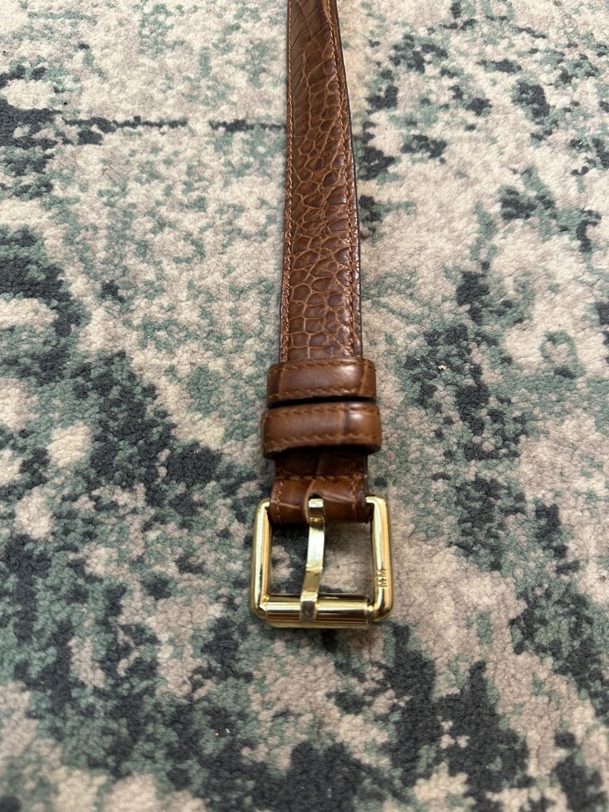 Max Mara × Weekend Max Mara Max Mara Made in Italy Croc Skin Belt Size ONE SIZE - 3 Thumbnail