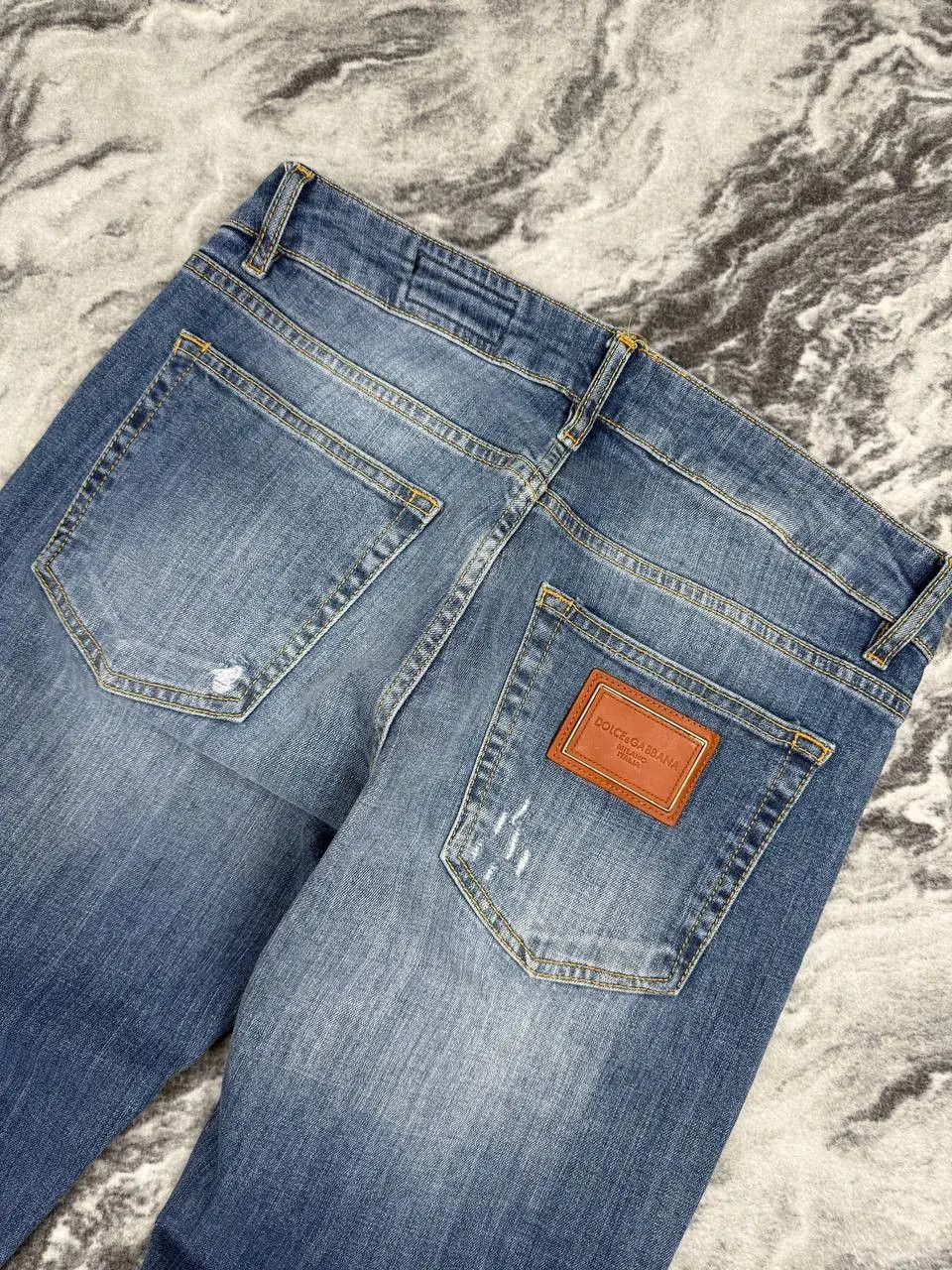 Dolce & Gabbana NEW Dolce Gabbana Metal Logo Denim Jeans Slim Fit Size US 32 / EU 48 - 2 Thumbnail
