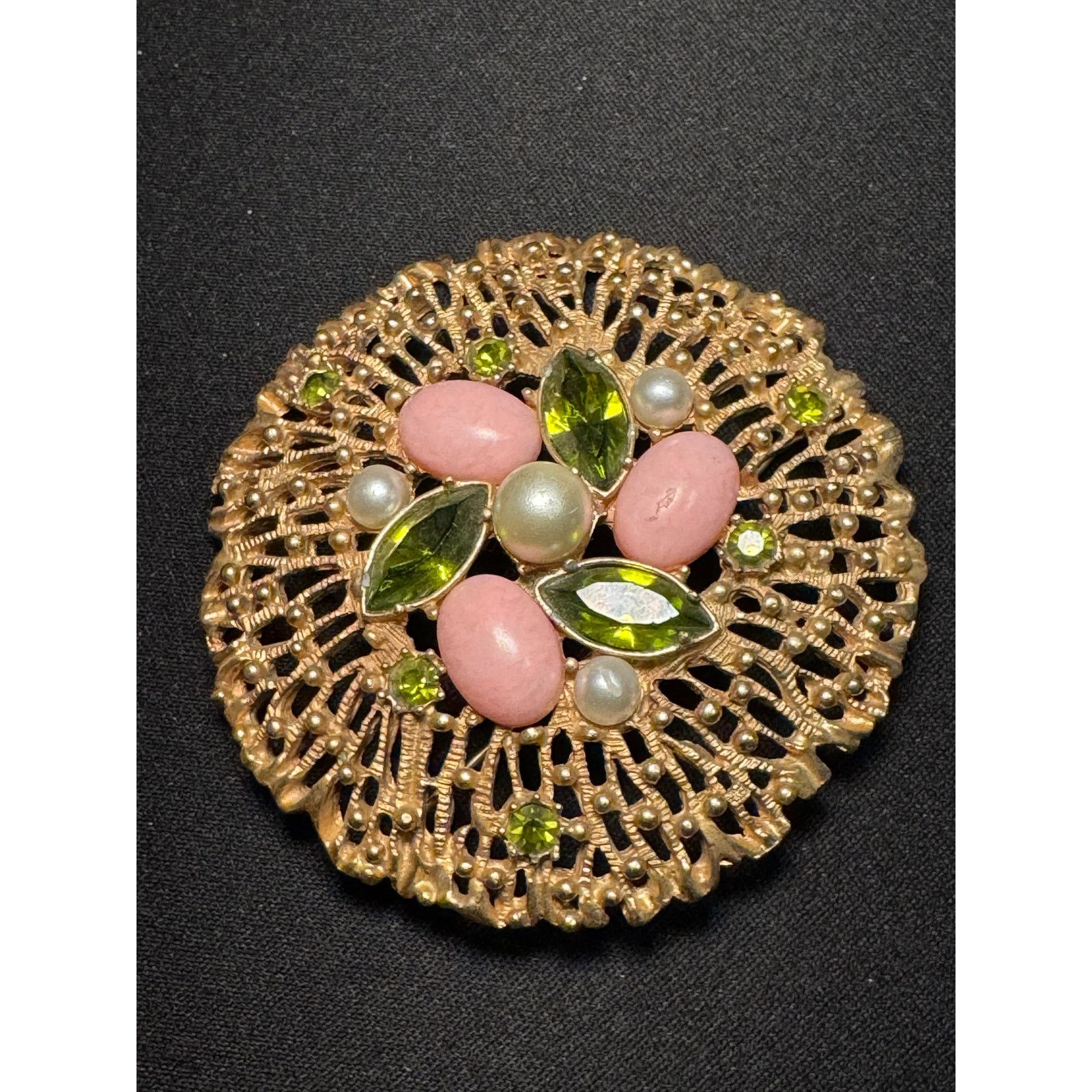 Other Vintage Sarah Coventry Splendor Brooch Gold Tone Filigree Size ONE SIZE - 1 Thumbnail