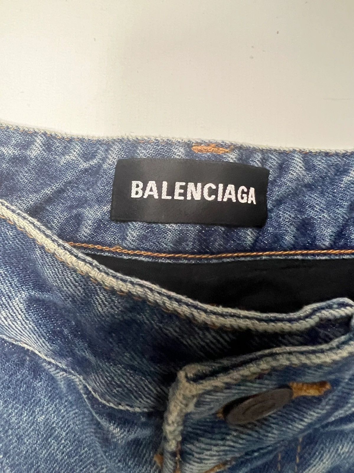 Balenciaga BALENCIAGA AW21 AFTERWORLD SAMPLE SLASHED JEANS TRACKPANTS Size US 32 / EU 48 - 8 Thumbnail