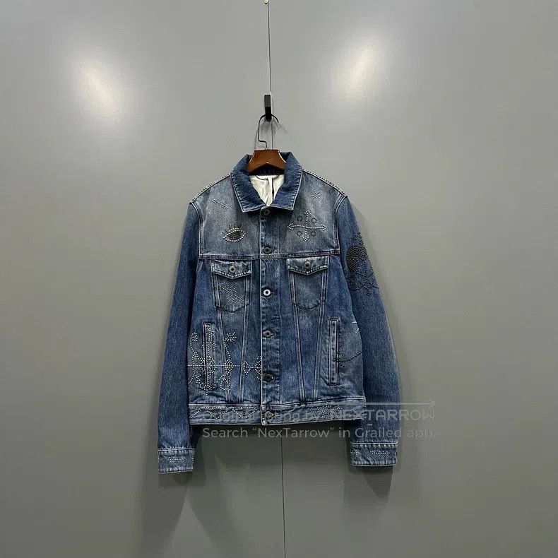 Valentino Valentino Beaded embroidered denim jacket Size M / US 6-8 / IT 42-44 - 1 Thumbnail