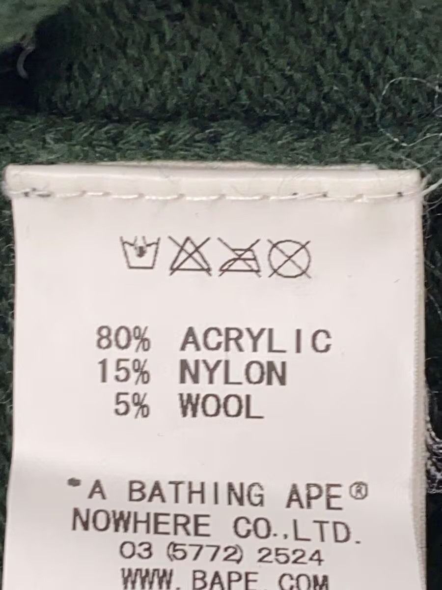 Bape A Bathing Ape Acrylic Knit Sweater Green Size US M / EU 48-50 / 2 - 4 Thumbnail