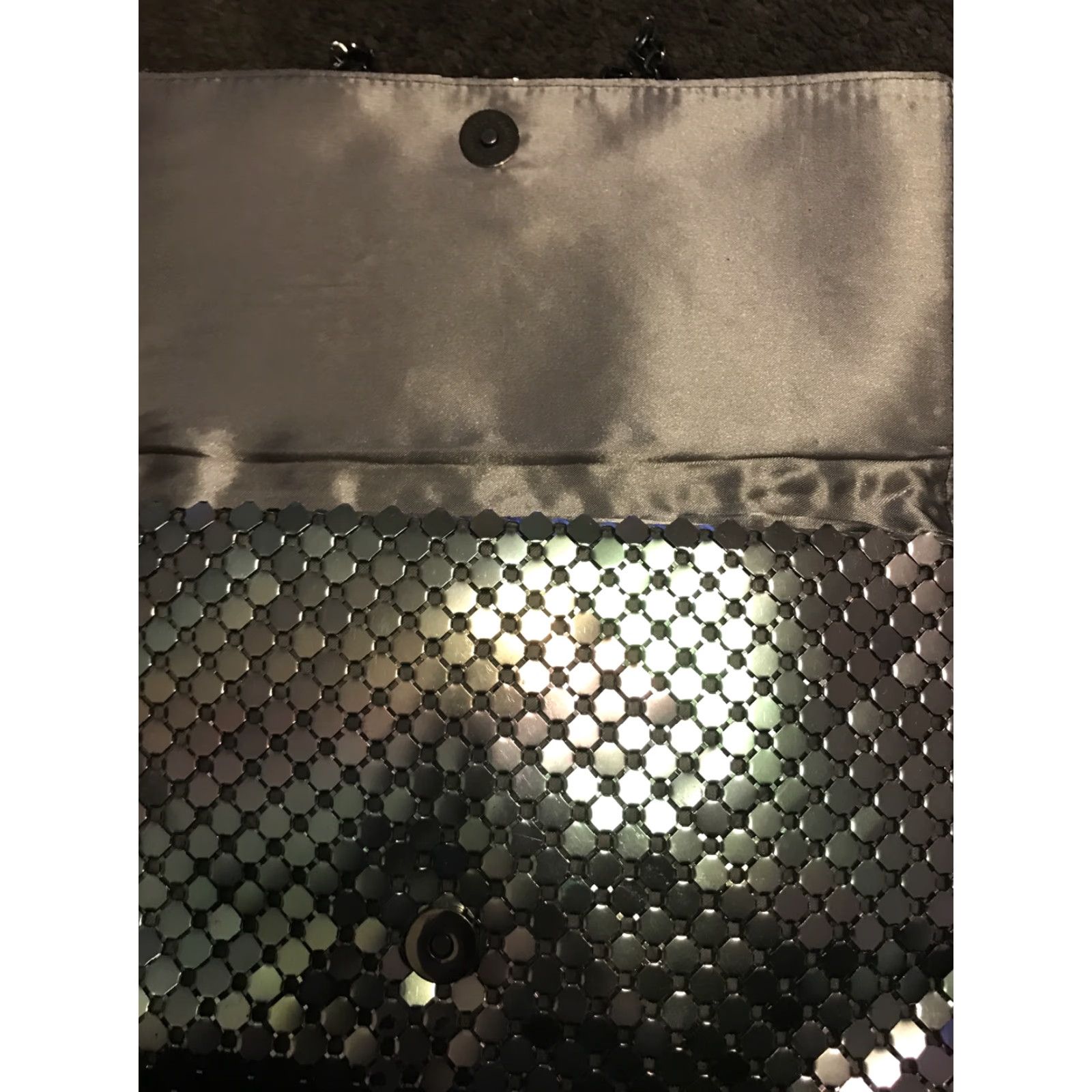 Vintage Urban Expressions Pewter Clutch Metallic Bag Women’s Size ONE SIZE - 2 Thumbnail