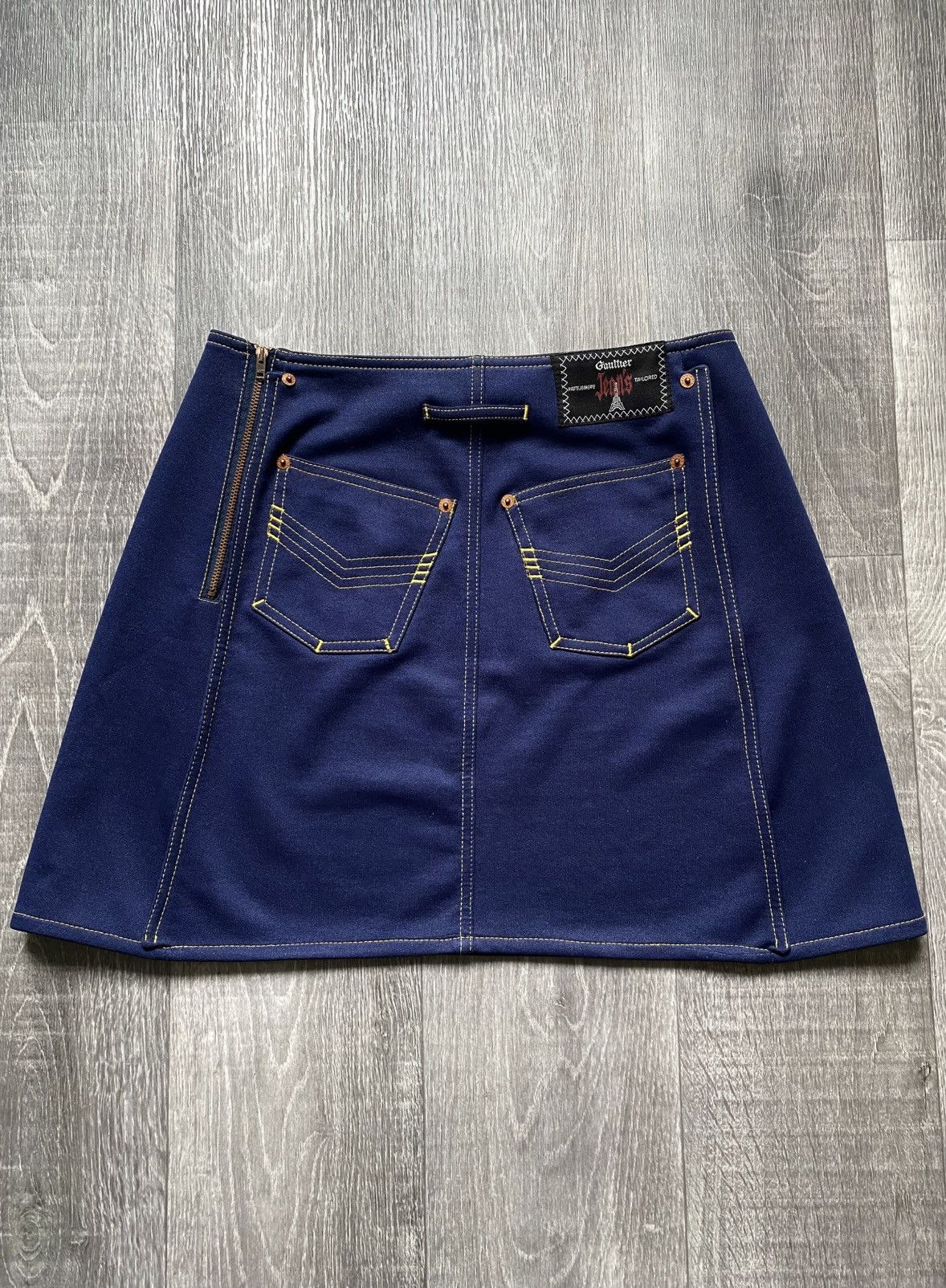 Jean Paul Gaultier Women’s Archival Gaultier Jeans Blue Polyester Mini Skirt Size 28" / US 6 / IT 42 - 18 Thumbnail