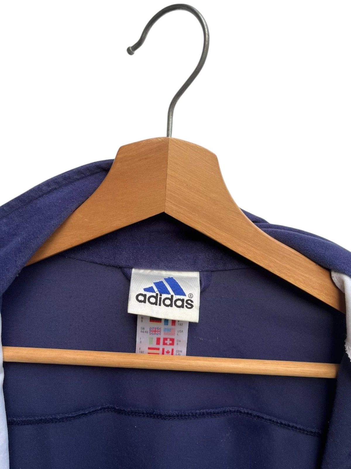 Adidas Vintage 90’s Retro Adidas Velour Track Jacket Size US L / EU 52-54 / 3 - 10 Thumbnail