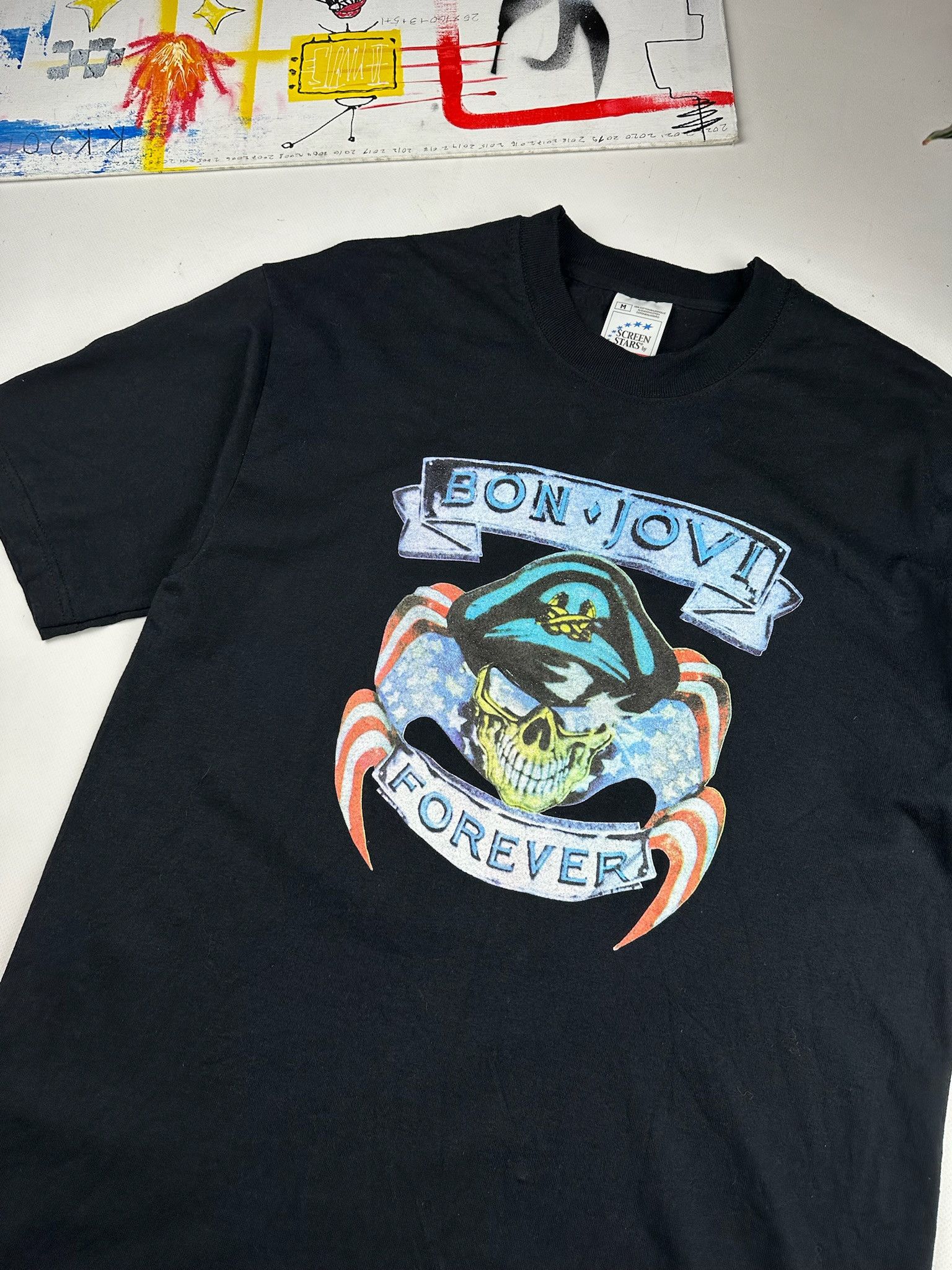 Band Tees Vintage BON JOVI FOREVER Tour Tee Size US M / EU 48-50 / 2 - 3 Thumbnail