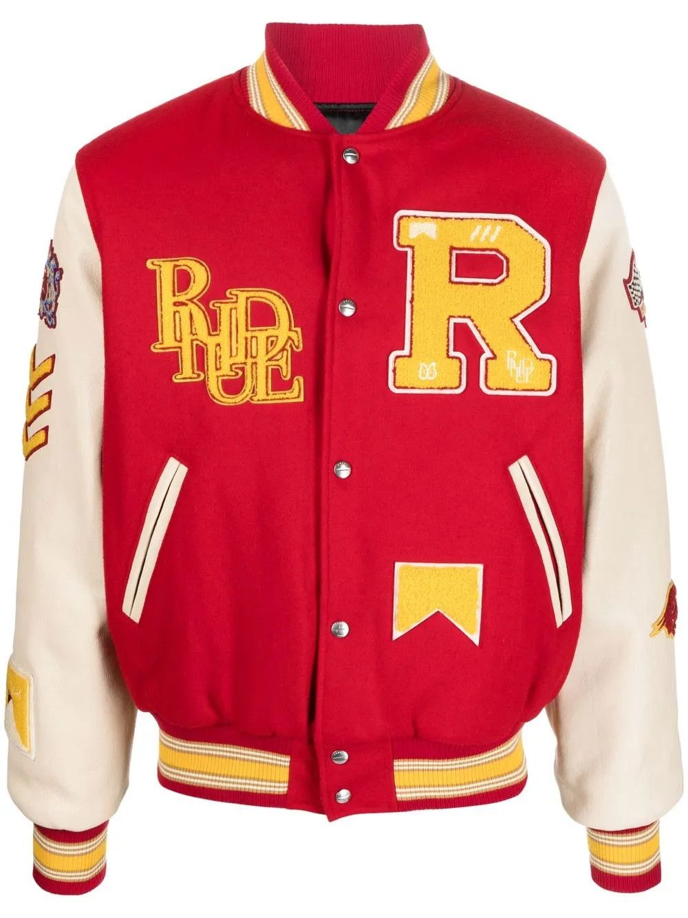 Rhude o1mle1025 Bull Market Varsity Jacket in Multicolor Size US S / EU 44-46 / 1 - 1 Thumbnail