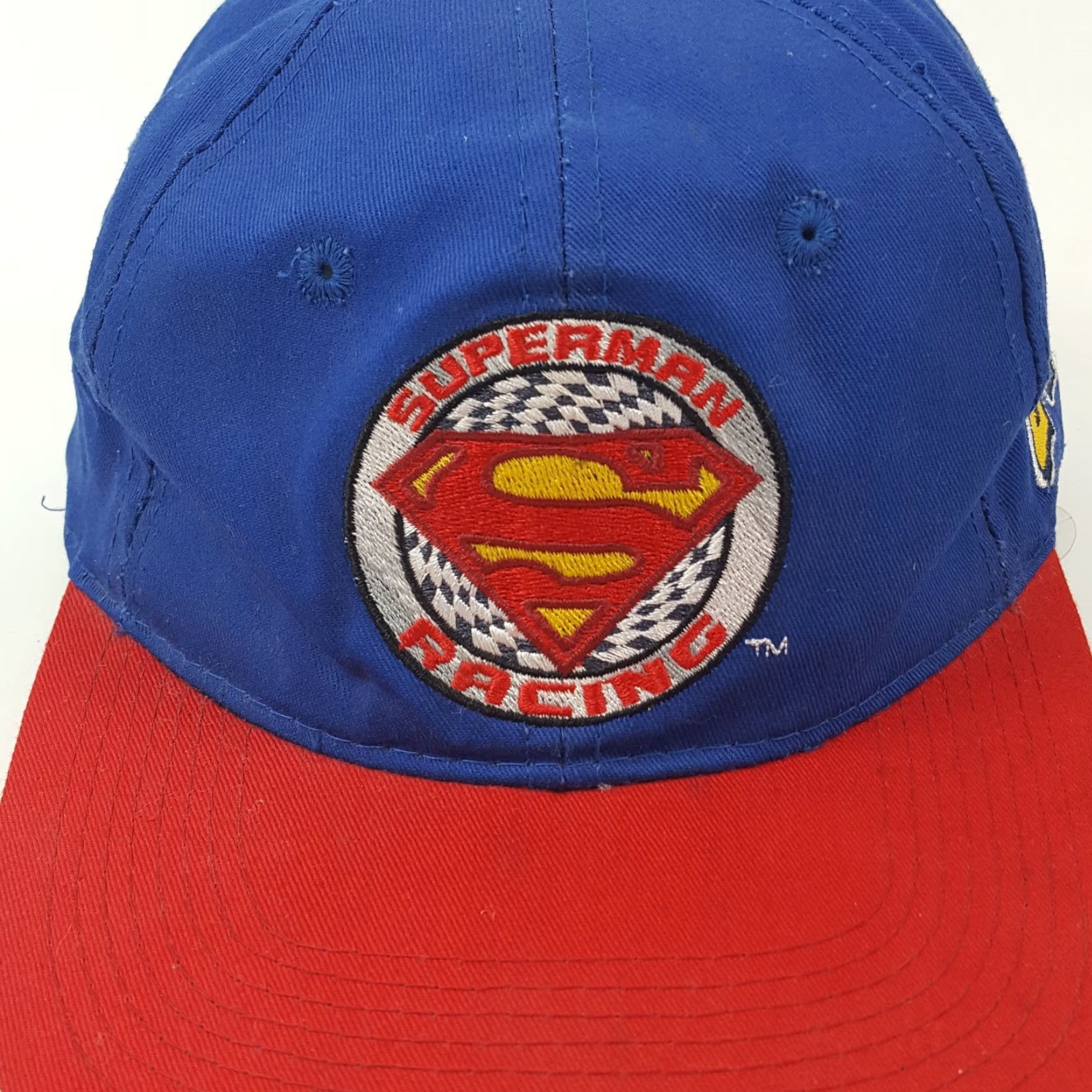 Vintage VINTAGE Superman Racing Jeff Gordon NASCAR Snapback Baseball Cap Hat 2000s Adult One Size Blue Twill Cotton USA 90s 00s Sports Baseball Mens Size ONE SIZE - 2 Thumbnail
