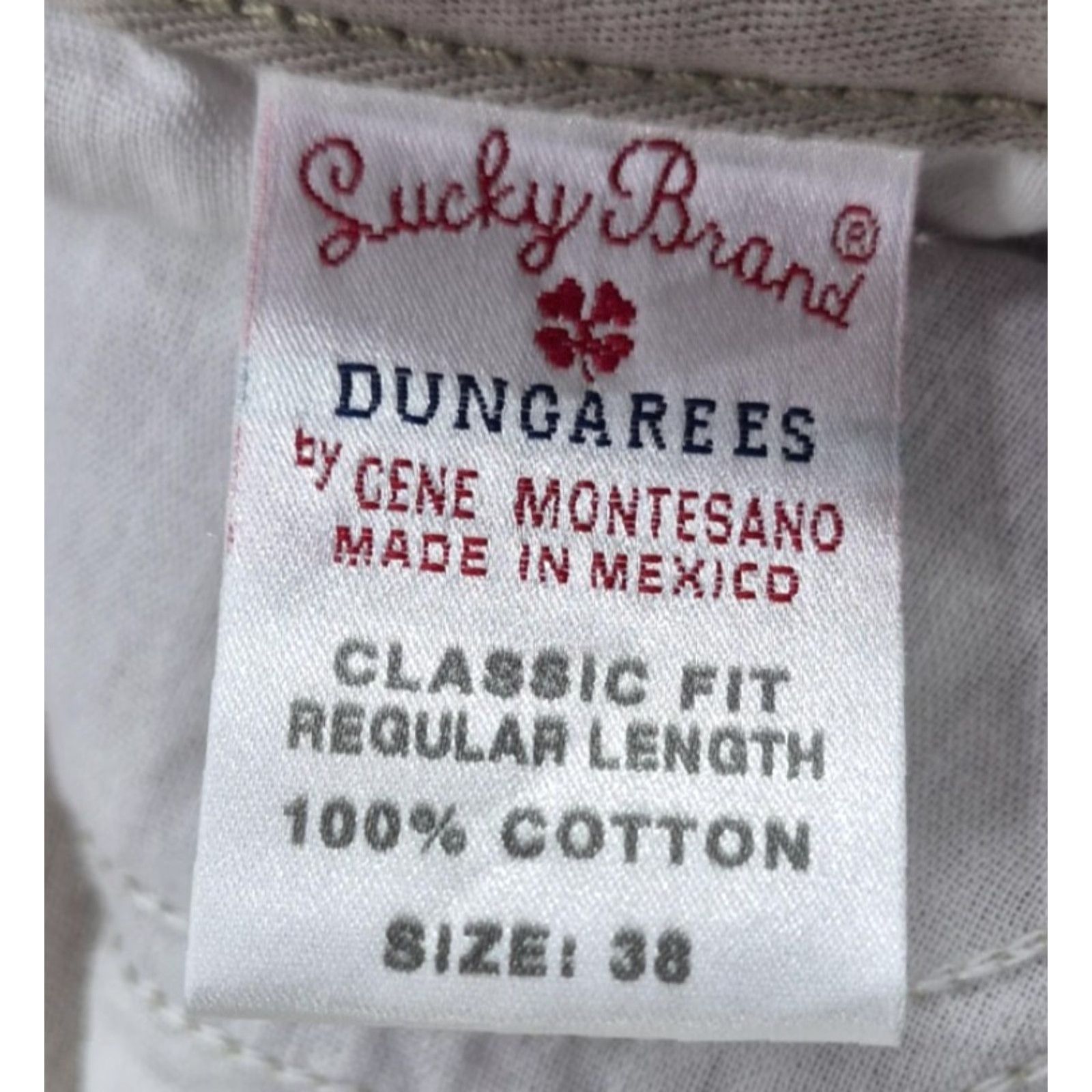 Lucky Brand Lucky Brand Dungarees Jeans Mens 38x31 Beige Straight Denim 90s Logo Retro USA Size 38 Mens Regular Size US 38 / EU 54 - 4 Thumbnail