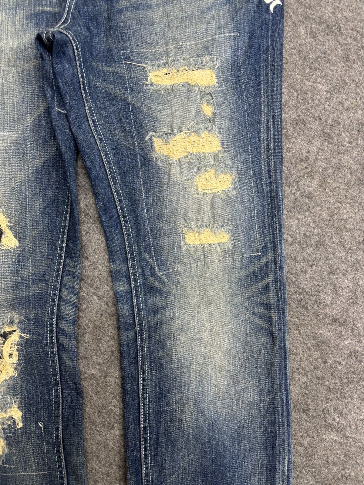 Hurley 💥Punk Style💥Hurley Patchwork Skinny Denim F598 Size US 36 / EU 52 - 5 Thumbnail