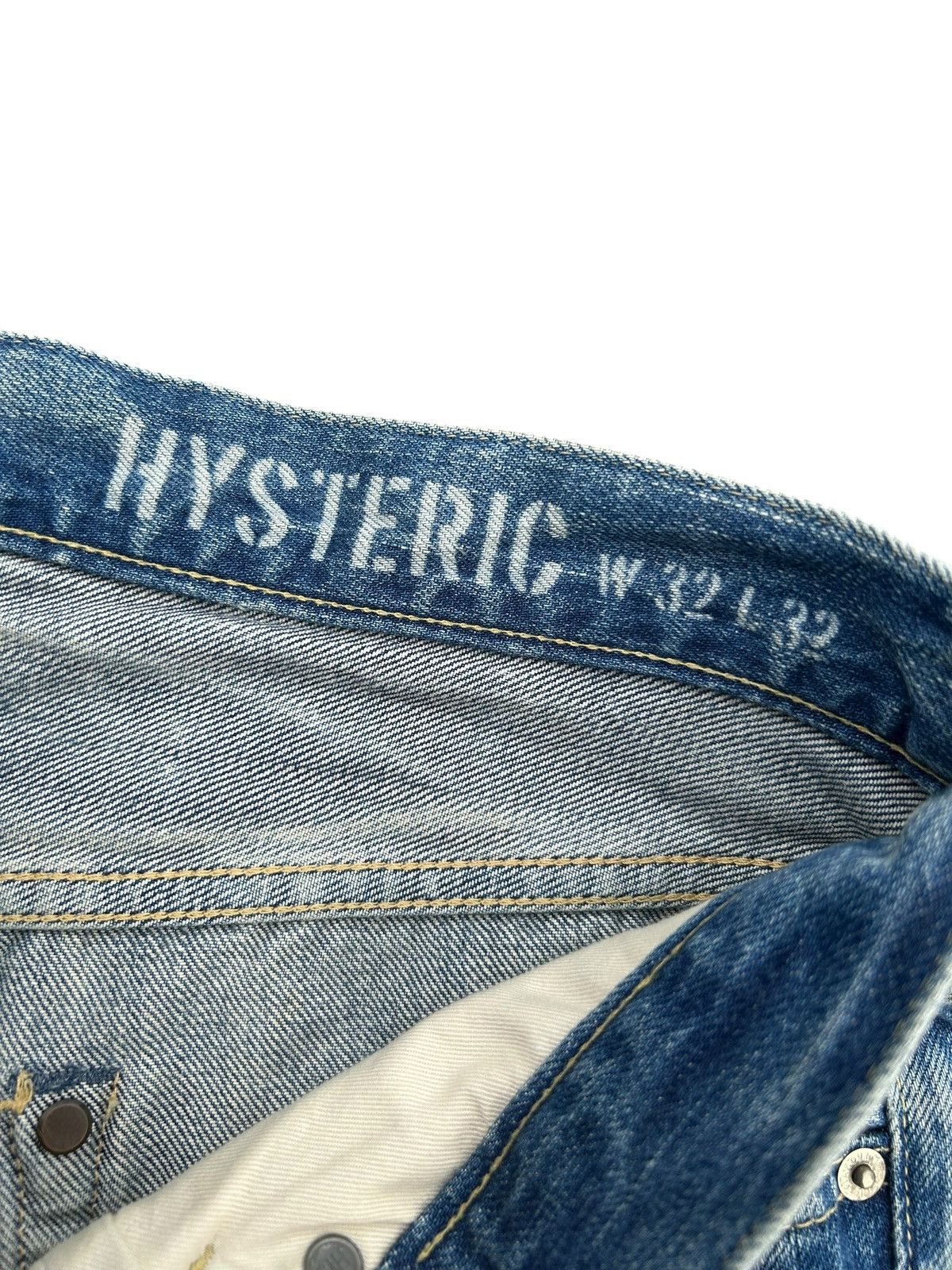 Hysteric Glamour Hysteric Glamour Selvedge studded Distressed Denim Jeans ☠️🎌 Size US 32 / EU 48 - 11 Thumbnail