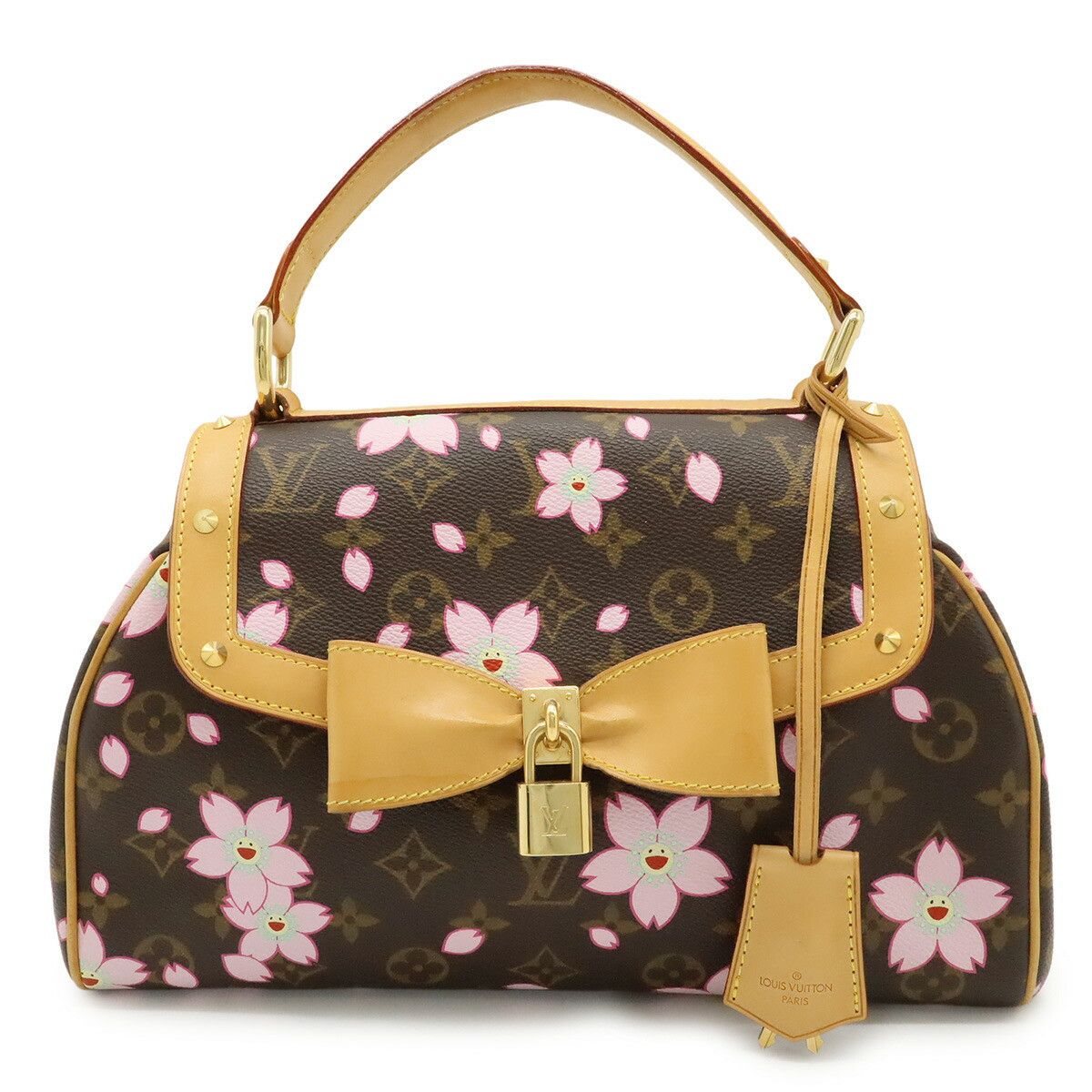 Louis Vuitton Louis Vuitton Louis Vuitton Cherry Blossom Sac Retro PM Monogram Handbag Textile Handbag M92012 DUTY FREE for USA Size ONE SIZE - 1 Thumbnail