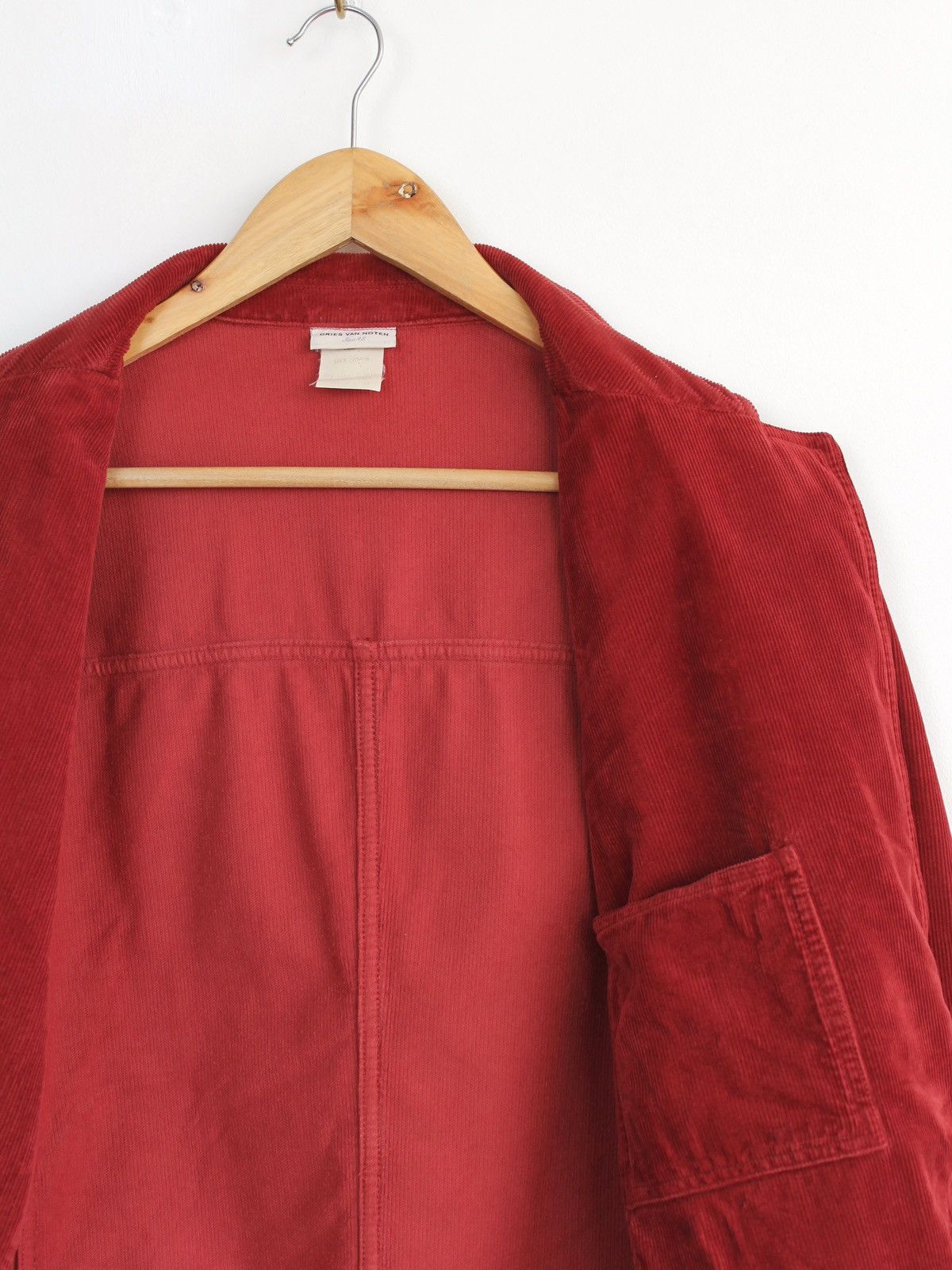 Dries Van Noten Dries Van Noten Vintage Velvet Red Blazer Jacket Size US M / EU 48-50 / 2 - 8 Thumbnail
