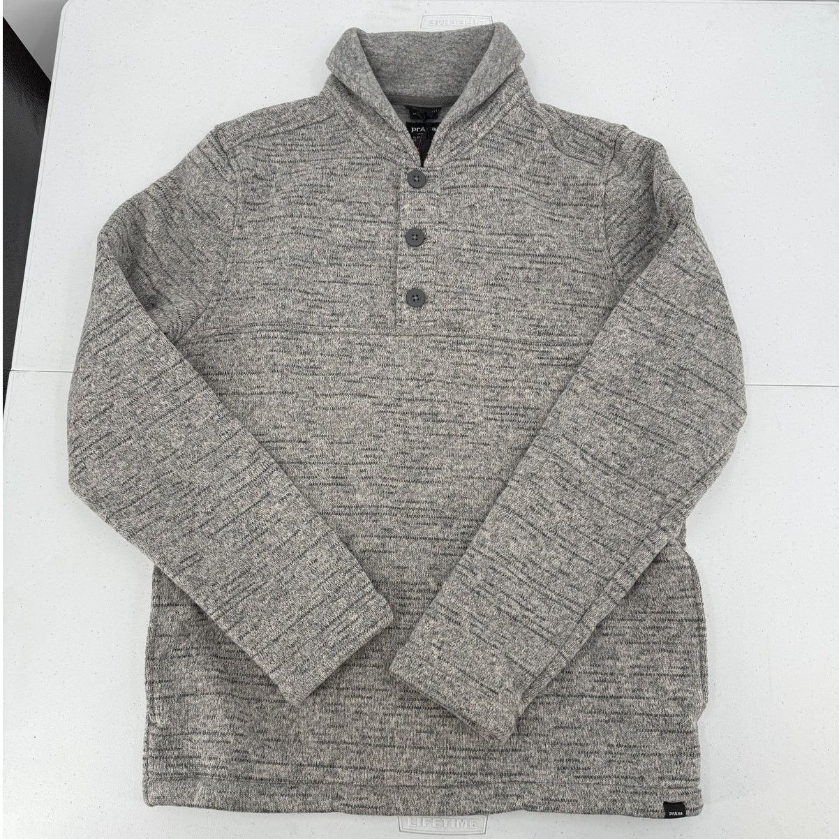 Prana NWT prAna Mens Tri Thermal Threads Henley Top Pockets Gray Size US S / EU 44-46 / 1 - 4 Thumbnail