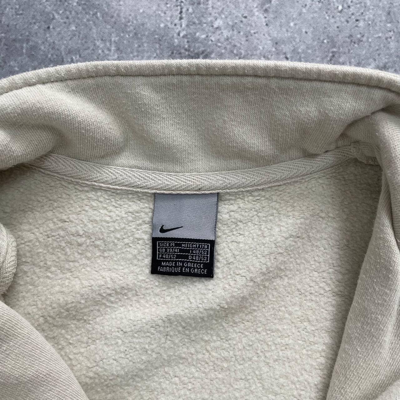 Nike × Vintage Vintage 2000s Nike Full-Zip Sweatshirt Beige Size M Size US M / EU 48-50 / 2 - 13 Thumbnail