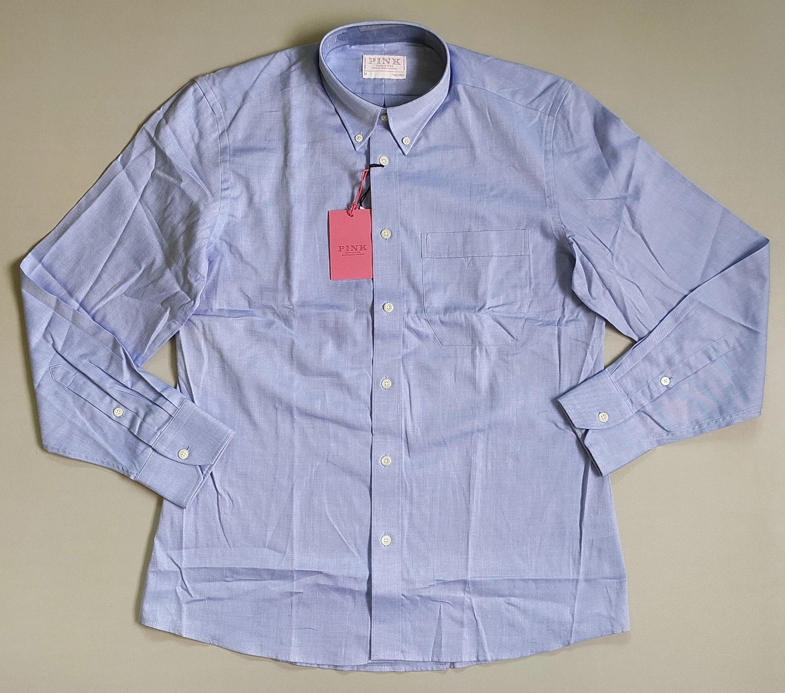 Thomas Pink Thomas Pink Tailored Fit Smart Casual Superfine Shirt T 0053 Size US M / EU 48-50 / 2 - 2 Thumbnail
