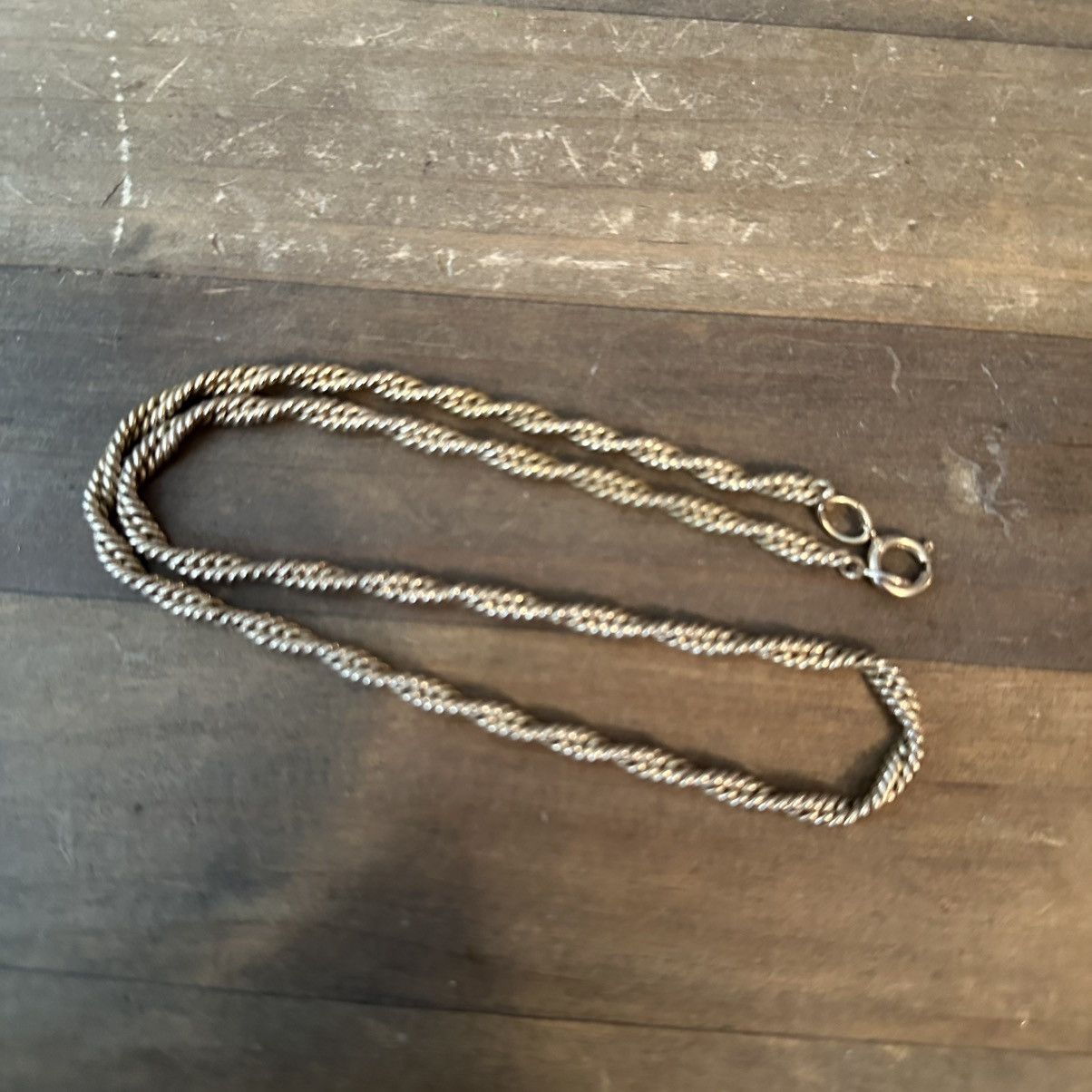 Vintage Vintage gold tone twisted rope chain necklace Size ONE SIZE - 3 Thumbnail