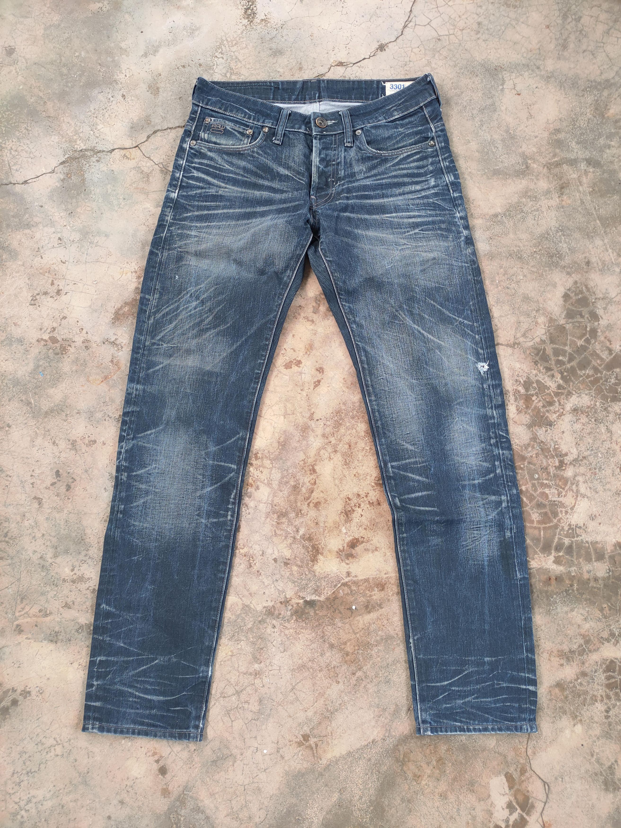 G-Star W31 VINTAGE G STAR FADED DISTRESSED SKINNY JEANS PANTS Size US 31 - 2 Thumbnail