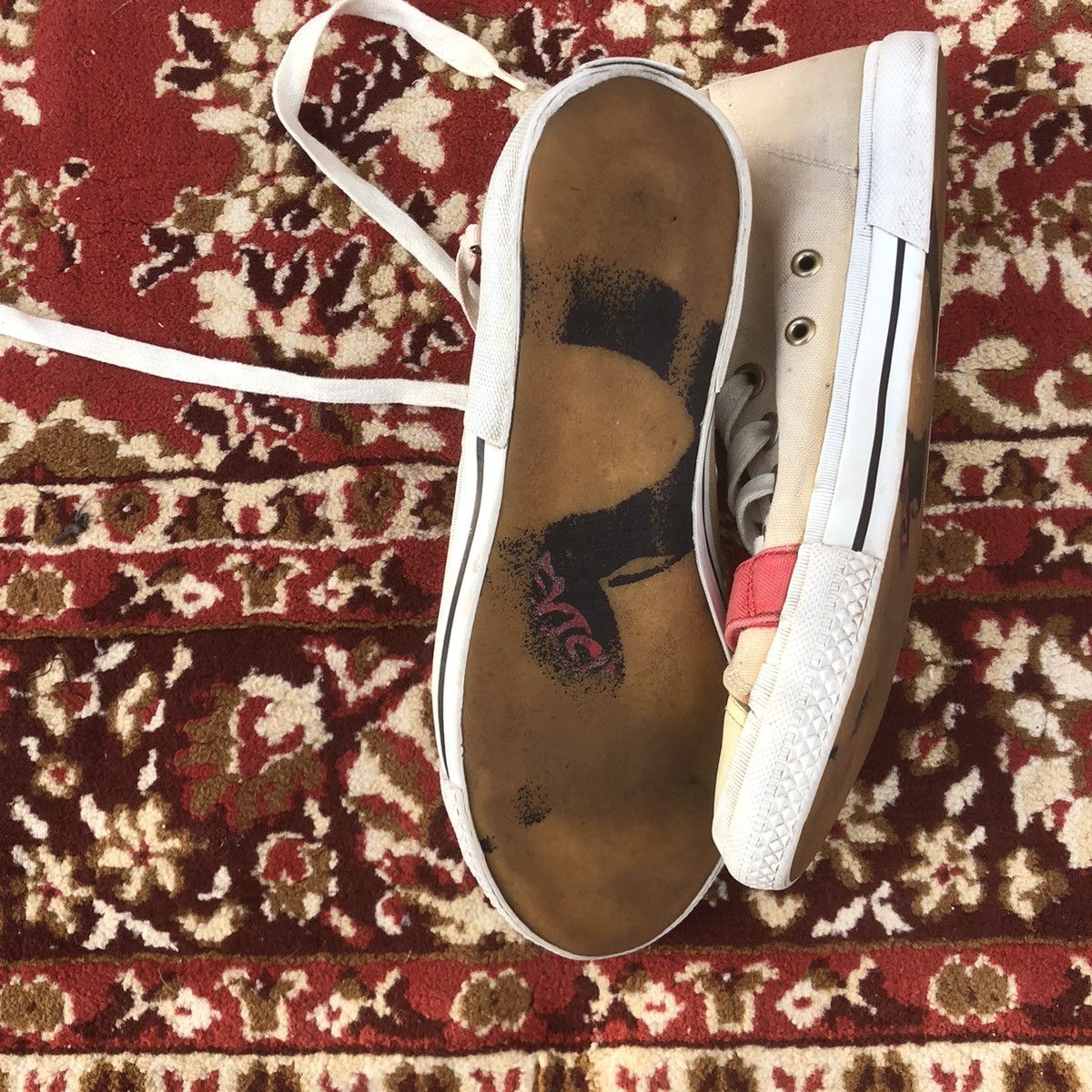 Evisu × Vintage Vintage Evisu high Top Sneakers Size US 10.5 / EU 43-44 - 5 Thumbnail
