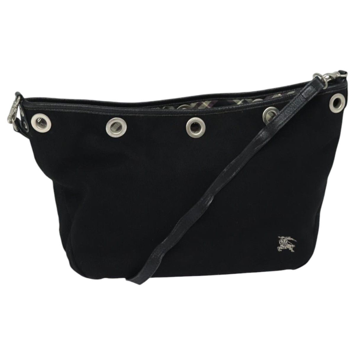 Burberry Nova Check Black Canvas Shoulder Bag (Pre-Owned) Size ONE SIZE - 1 Thumbnail