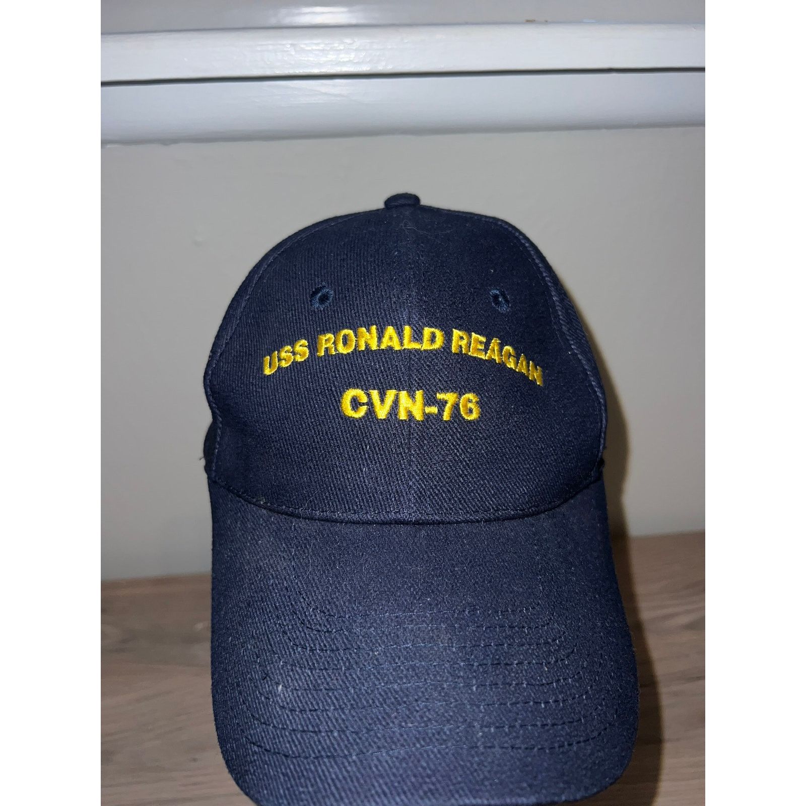 Vintage Vintage USS Ronald Reagan CVN 76 Blue Hat Headwear VTG OS Size ONE SIZE - 2 Thumbnail