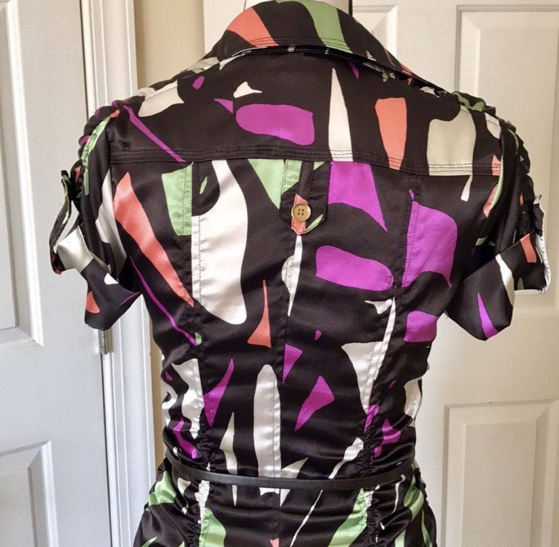 XOXO XOXO BUTTON UP DRESS WITH REMOVABLE BELT & POCKETS Size S / US 4 / IT 40 - 9 Thumbnail
