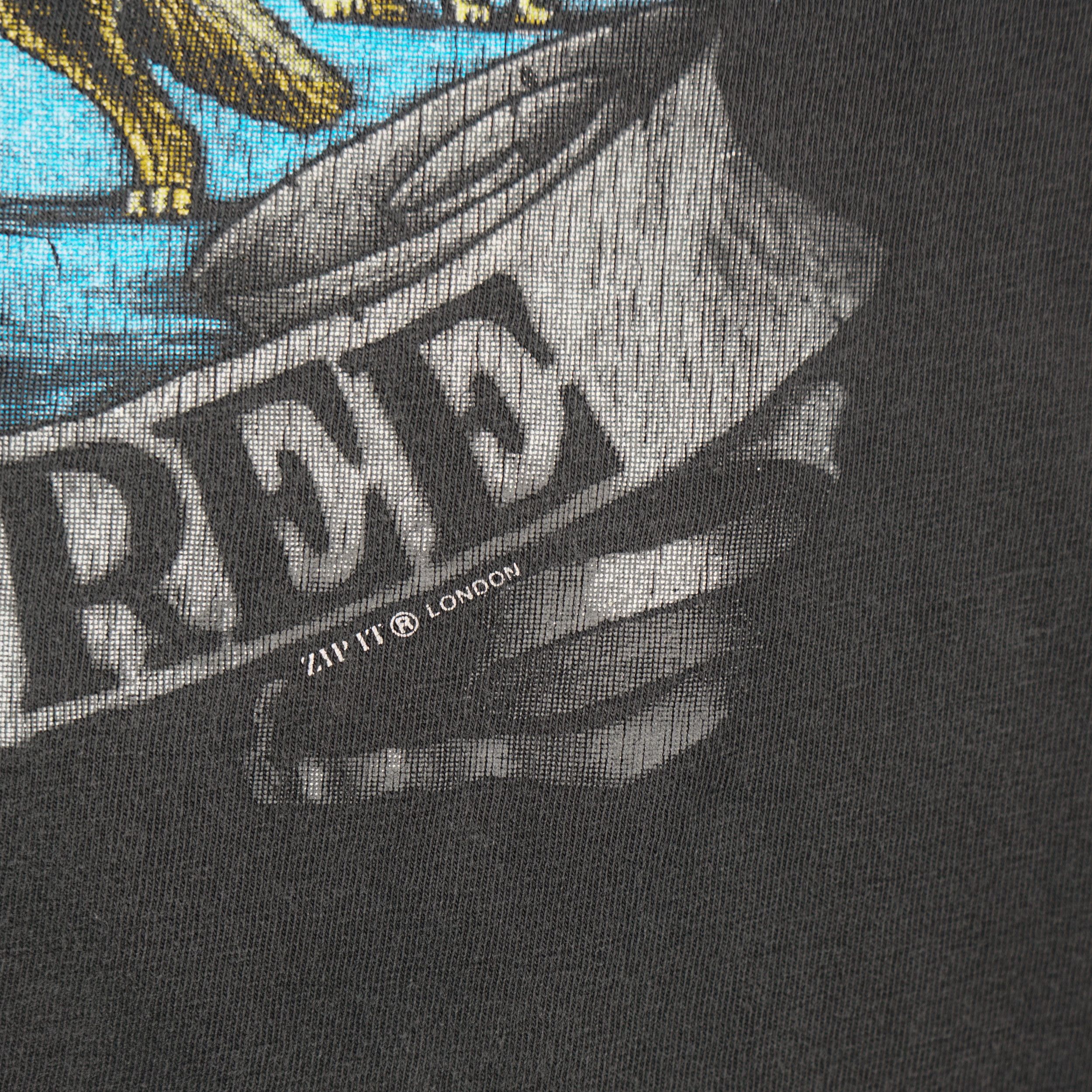 Harley Davidson × Vintage Vintage 1990s Live Wild Die Free Eagle T-Shirt Size US XXL / EU 58 / 5 - 3 Thumbnail