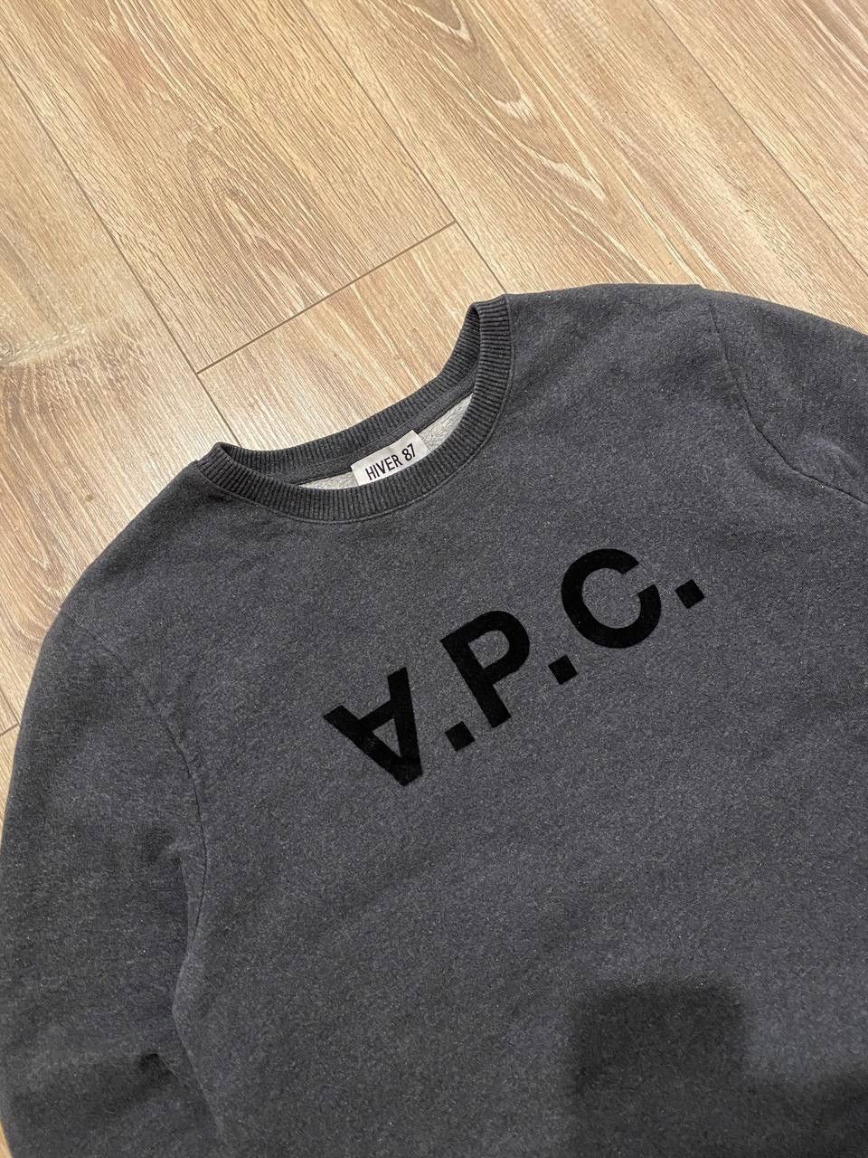 A.P.C. × Japanese Brand A.P.C. Logo Sweatshirt Hiver 87 Collection Rare Size US S / EU 44-46 / 1 - 2 Thumbnail