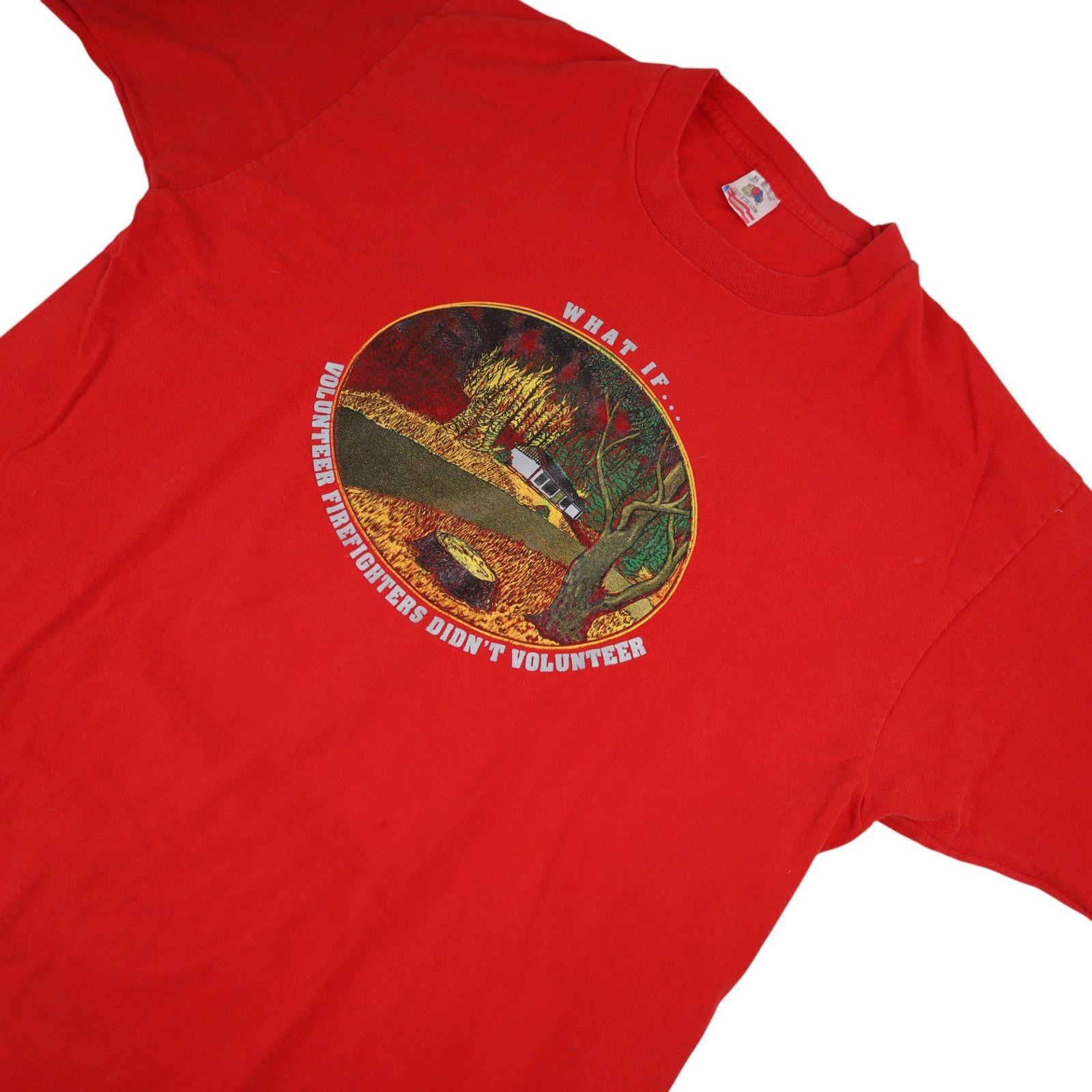 Vintage Vintage West Point Fire Department Graphic T Shirt Size US XL / EU 56 / 4 - 2 Thumbnail