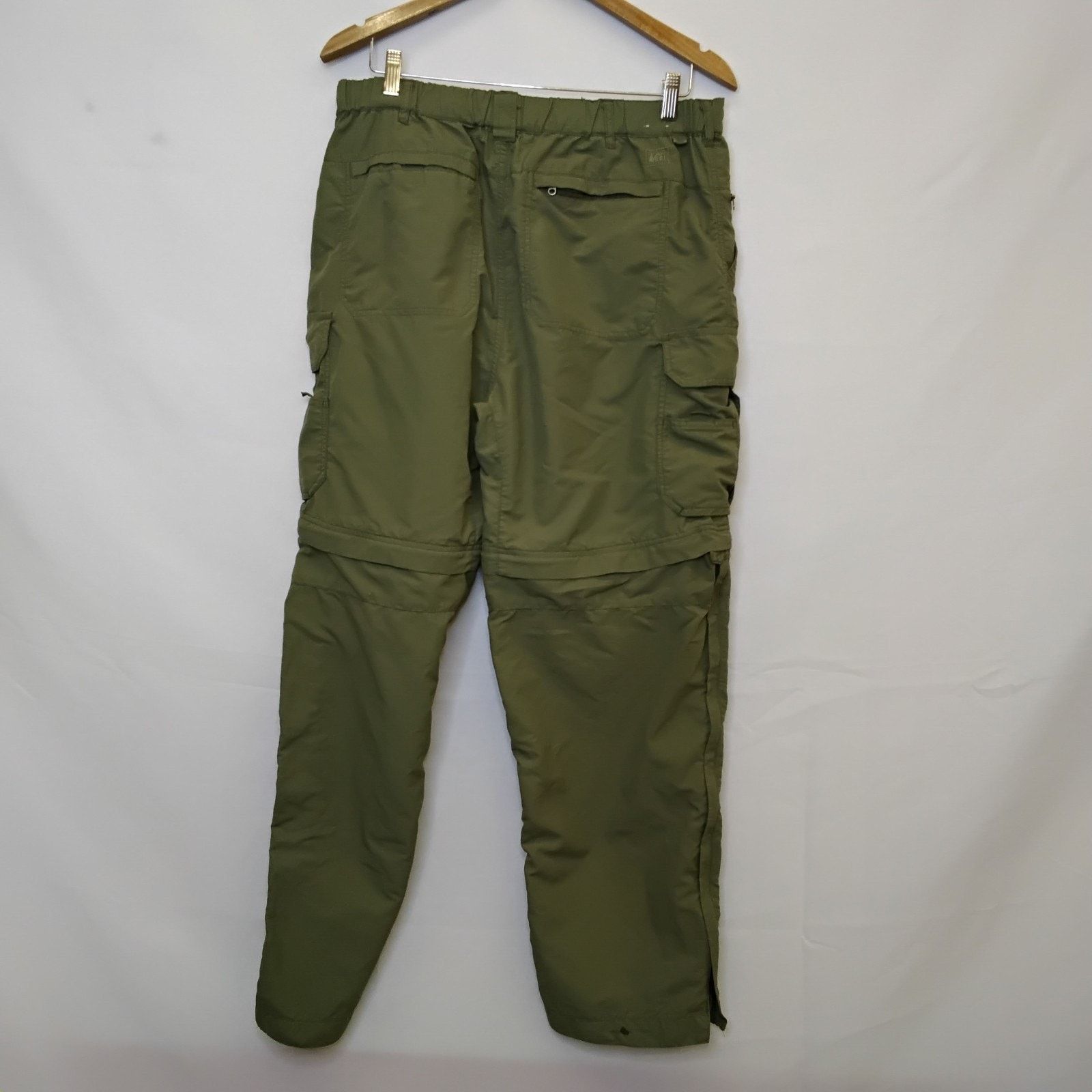 Rei REI Co-Op Convertible Zip-Off Pants Women's L (34x30) Green Size 34" / US 12 / IT 48 - 3 Thumbnail