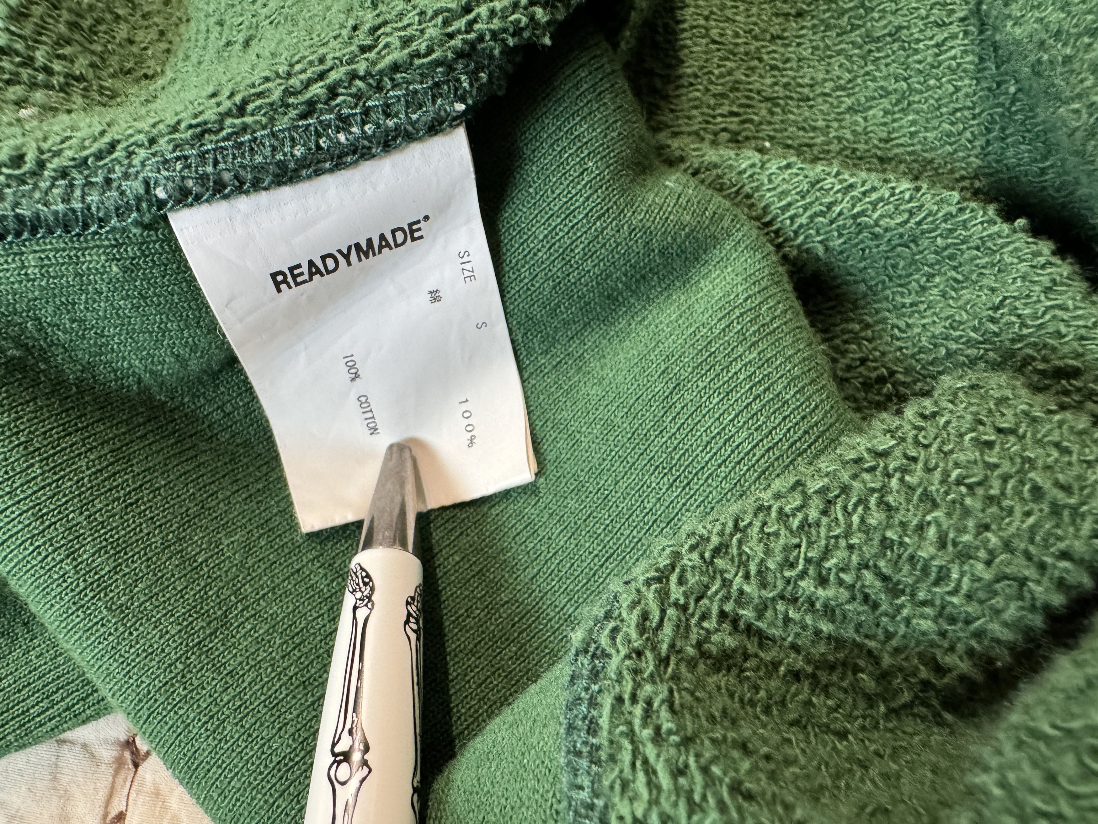 READYMADE READYMADE 'PIONCHAM' HOODIE - CHAMPION REMAKE GREEN TTS MED Size US M / EU 48-50 / 2 - 12 Thumbnail