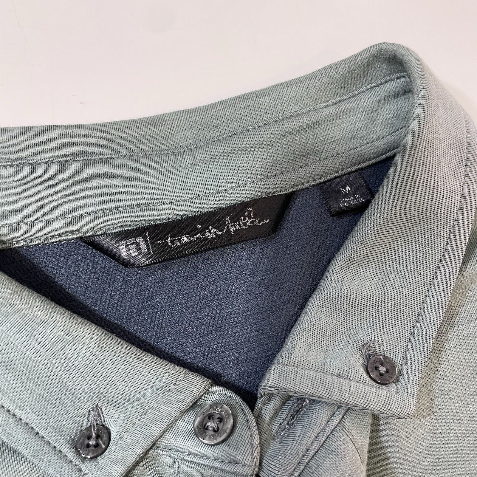 TravisMathew Travis Mathew Men’s Performance Polo Shirt Gray Poly Blend Size US M / EU 48-50 / 2 - 5 Thumbnail