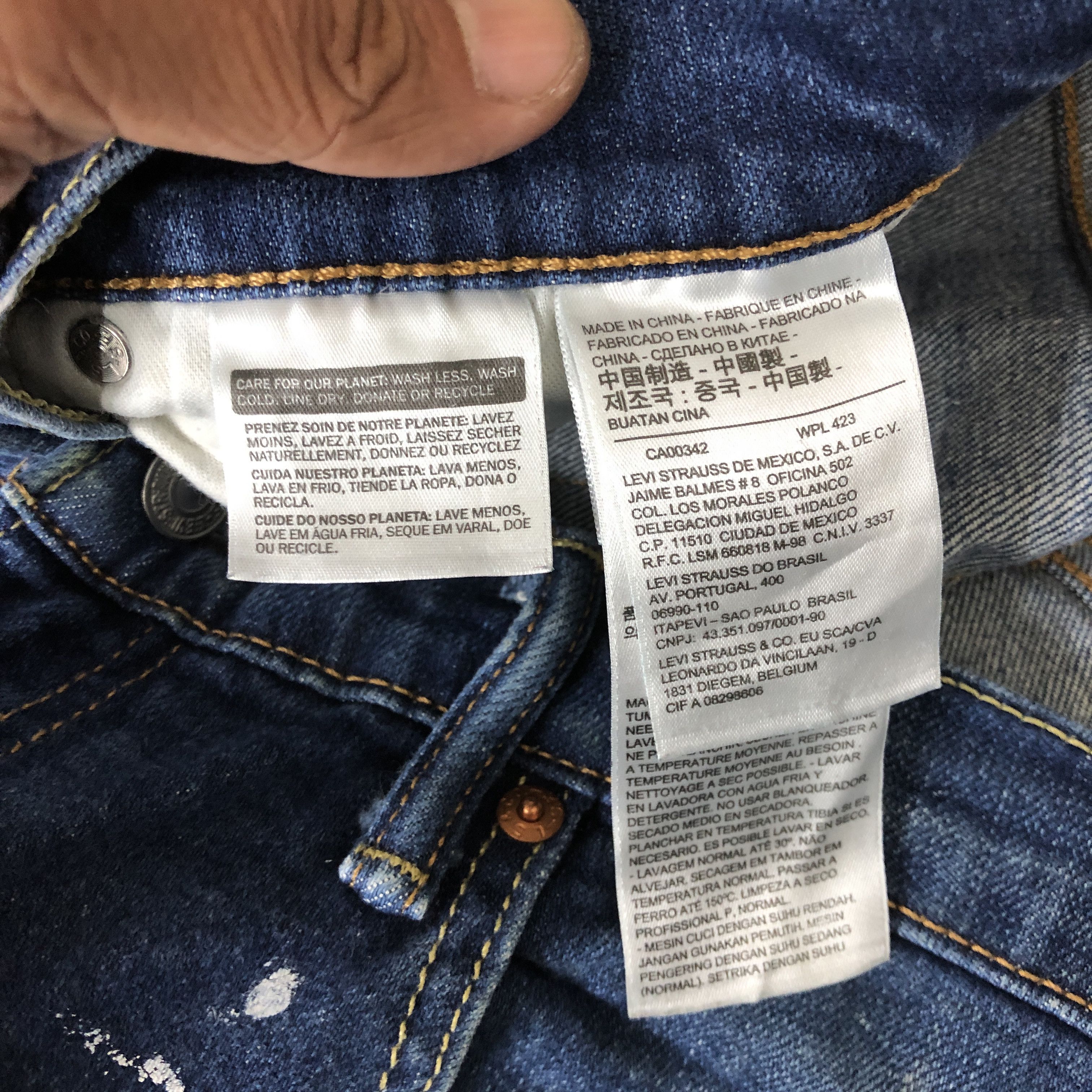 Levi's Vintage Y2K Levis 502 Painter Jeans Levi's Faded Denim Size US 34 / EU 50 - 9 Thumbnail