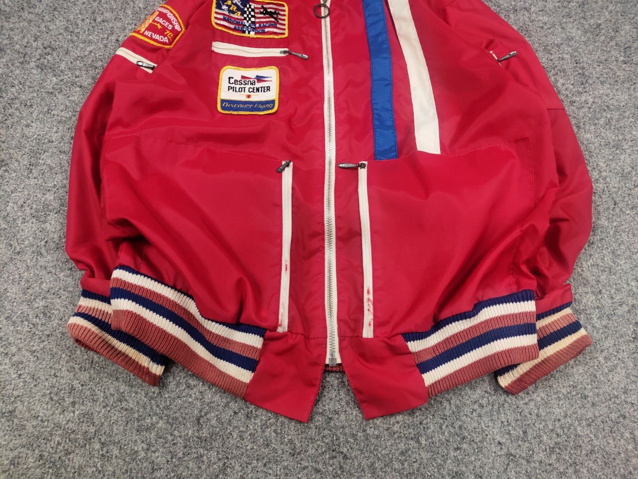 Vintage Vintage 70's National Air Force Cessna Pilot Center Jacket Size US S / EU 44-46 / 1 - 5 Thumbnail