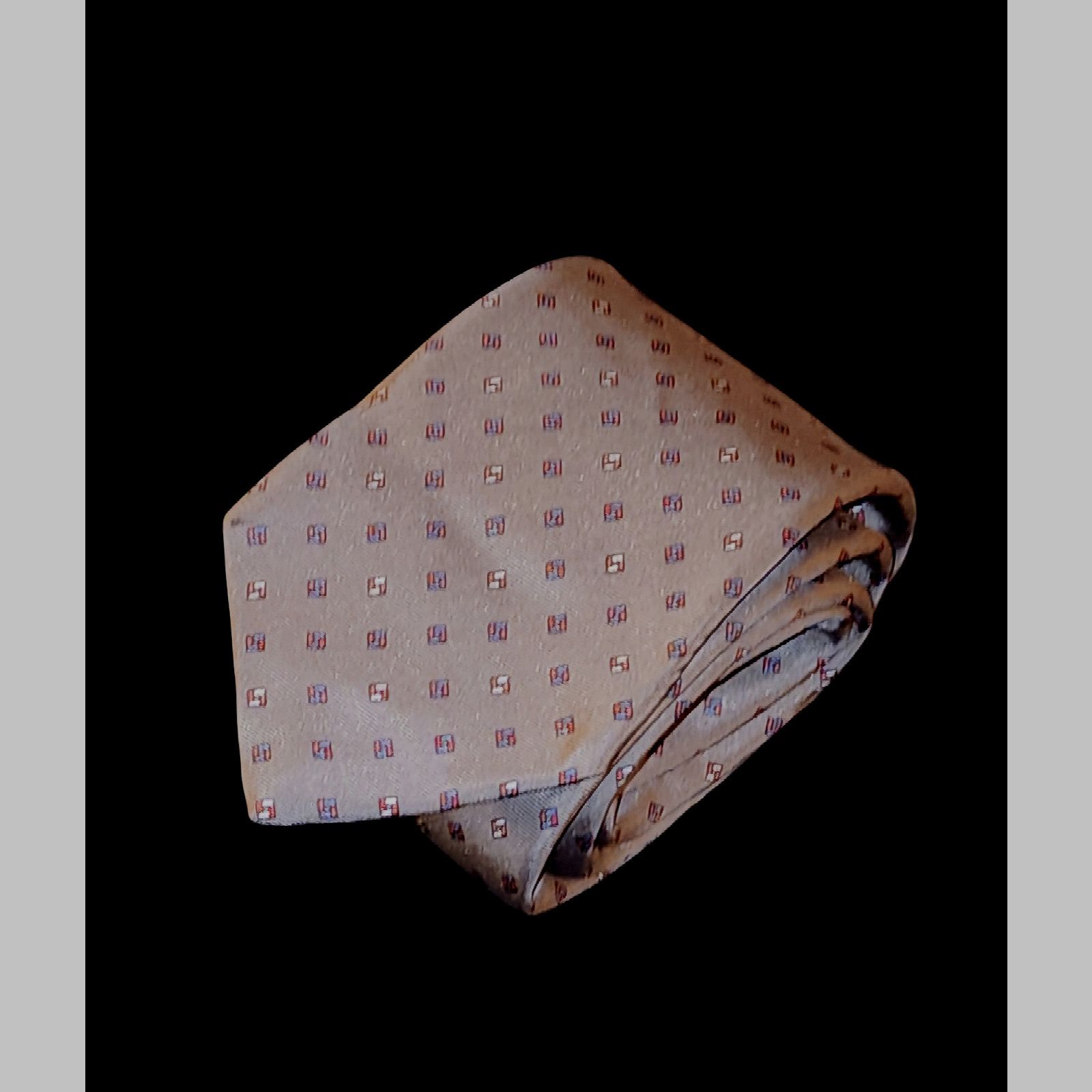 Christian Dior Monsieur Christian Dior Beige Satin Men's Tie Size ONE SIZE - 1 Thumbnail