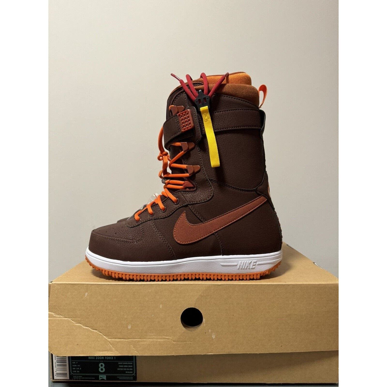 Nike Nike Zoom Force 1 Snowboard Boots Brown Size 8 334841 288 Grailed