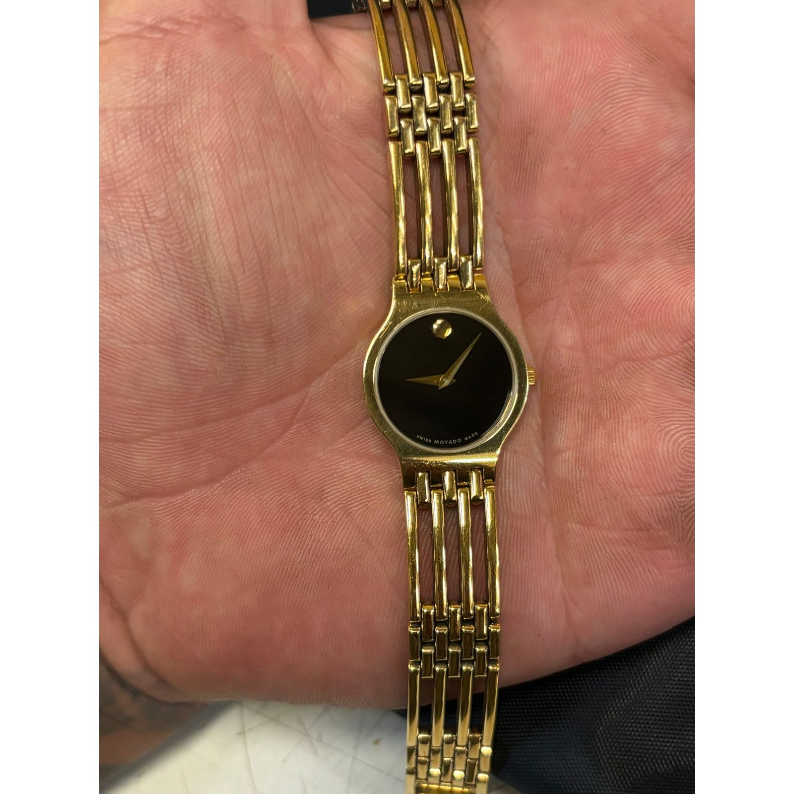 Movado Movado Esperanza Classic 88 A1 1821 GoldTone Women’s Watch! Size ONE SIZE - 9 Thumbnail