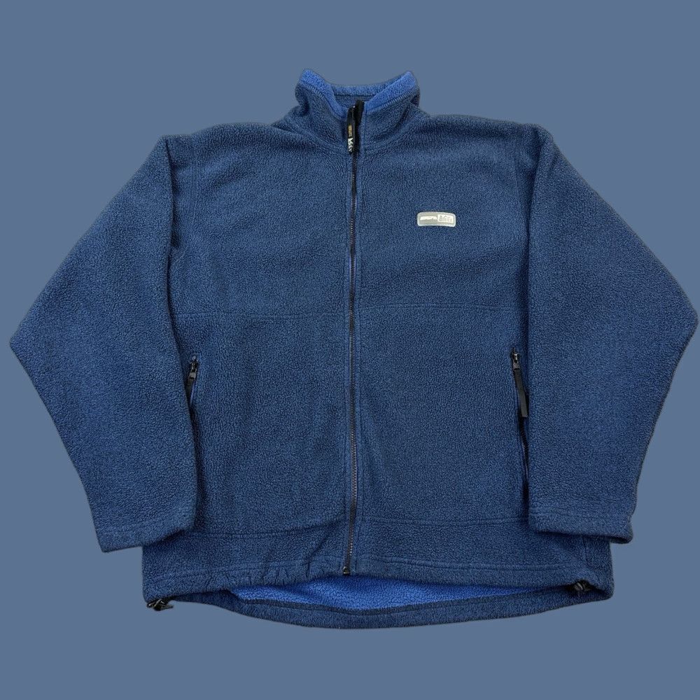 Vintage VINTAGE REI Jacket Mens Large Blue Polartec Fleece Full Zip Outdoor Hiking Y2K Size US L / EU 52-54 / 3 - 1 Thumbnail