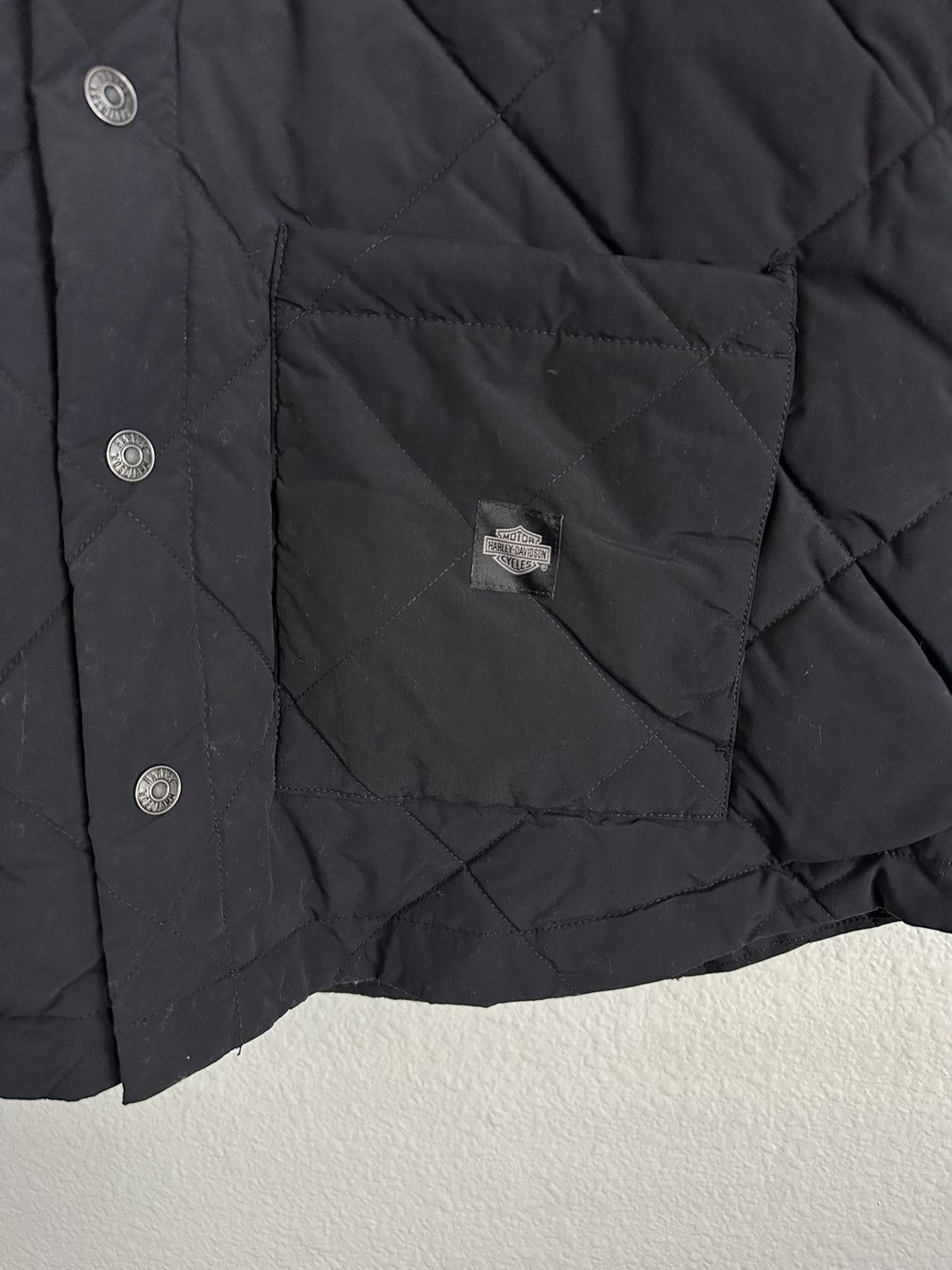 Vintage Harley Davidson Motorcycle Racing Bomber Quilted Jacket Size US XL / EU 56 / 4 - 2 Thumbnail