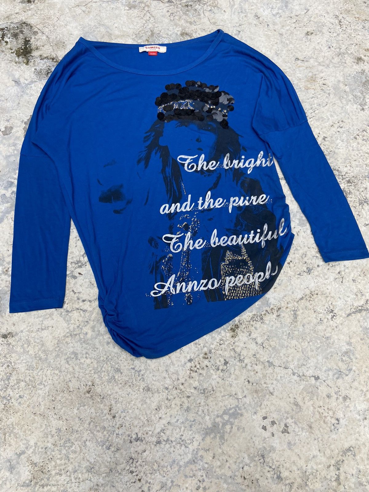 Hysteric Glamour × Japanese Brand × Le Grande Bleu (L.G.B.) 2000s annzo women art ifsix long sleeve Size L / US 10 / IT 46 - 3 Thumbnail