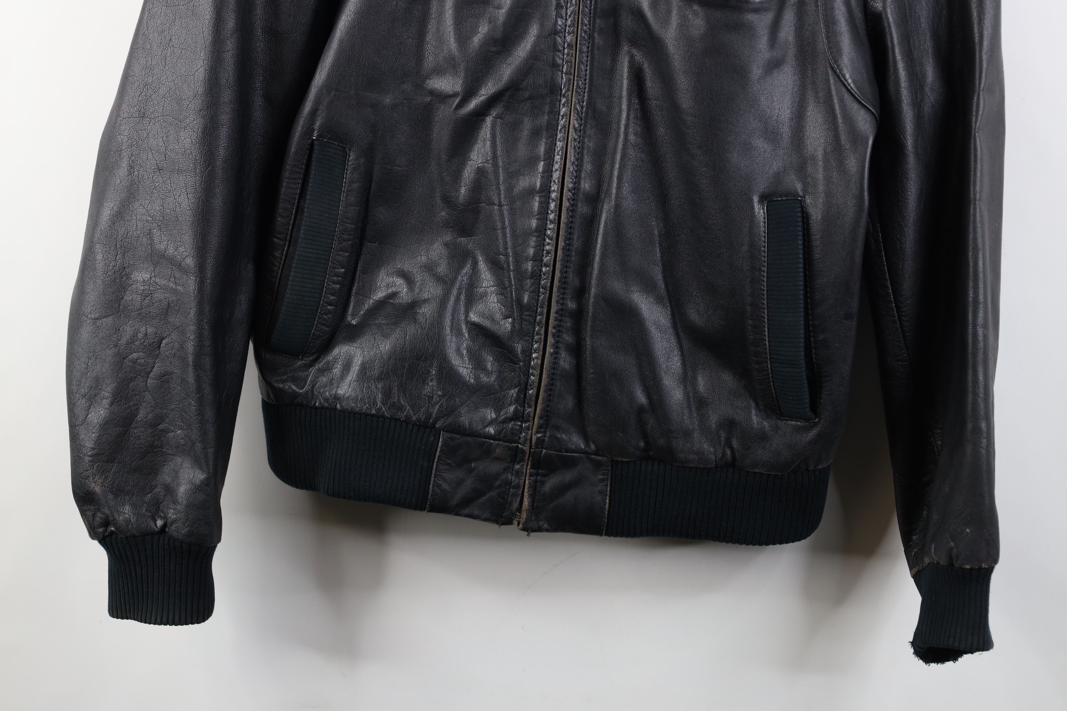Vintage Vintage 80s 90s Cooper Cafe Racer Bomber Jacket Black Size US XXL / EU 58 / 5 - 3 Thumbnail