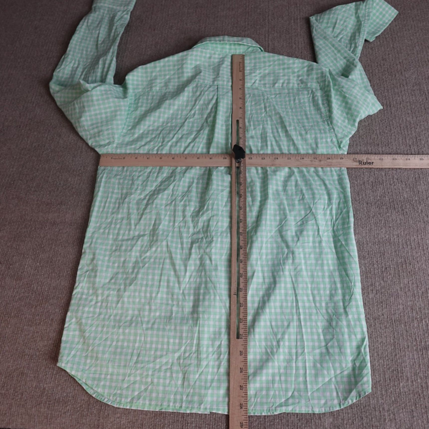 Vineyard Vines Vineyard Vines Shirt Small Green Gingham Plaid On The Go OTG Performance Shirt Button-Up Long Sleeve Collared Men Regular Green Vintage: No Size US S / EU 44-46 / 1 - 4 Thumbnail