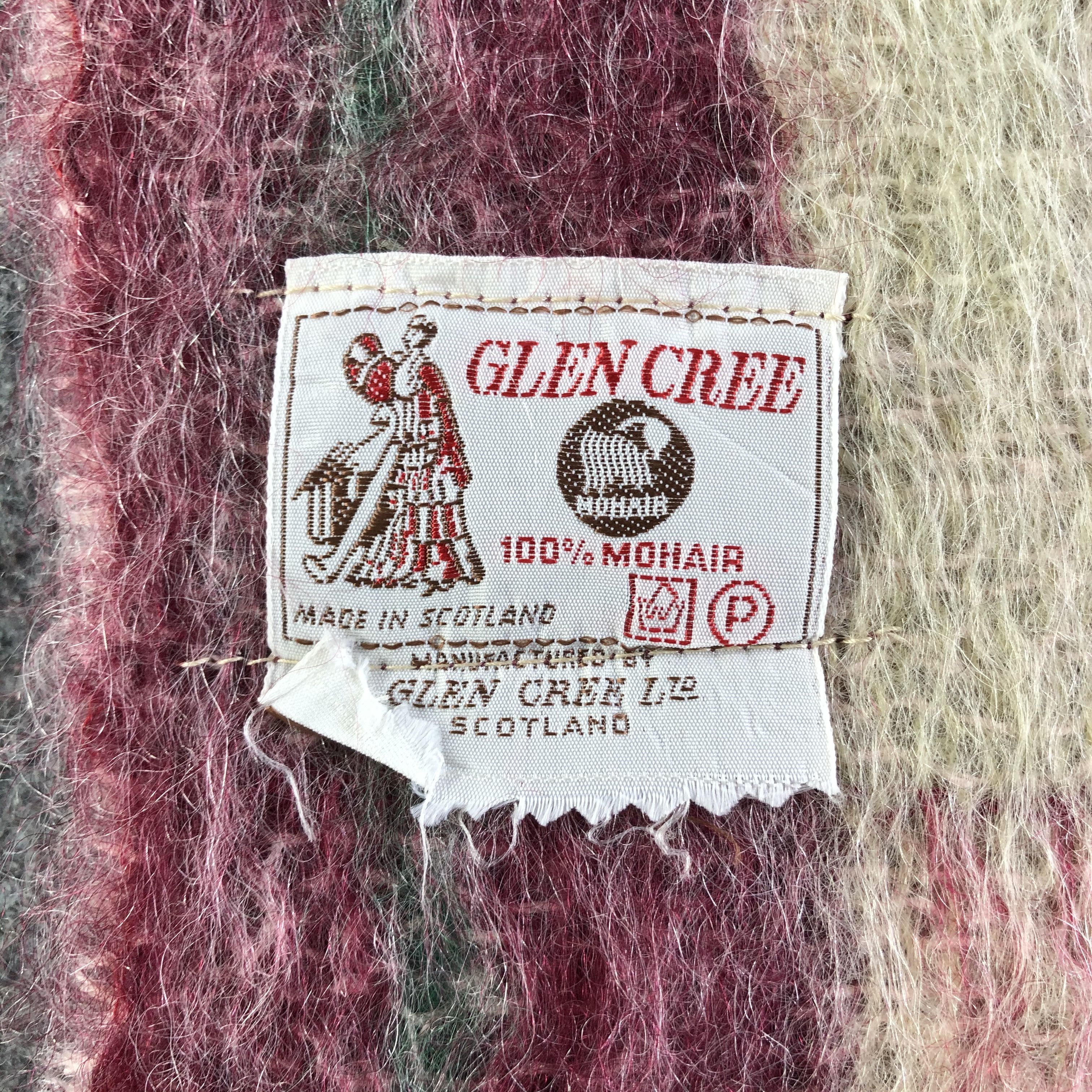 Vintage Glen Cree Mohair Scarf / Muffler / Neckwear P062 Size ONE SIZE - 4 Thumbnail