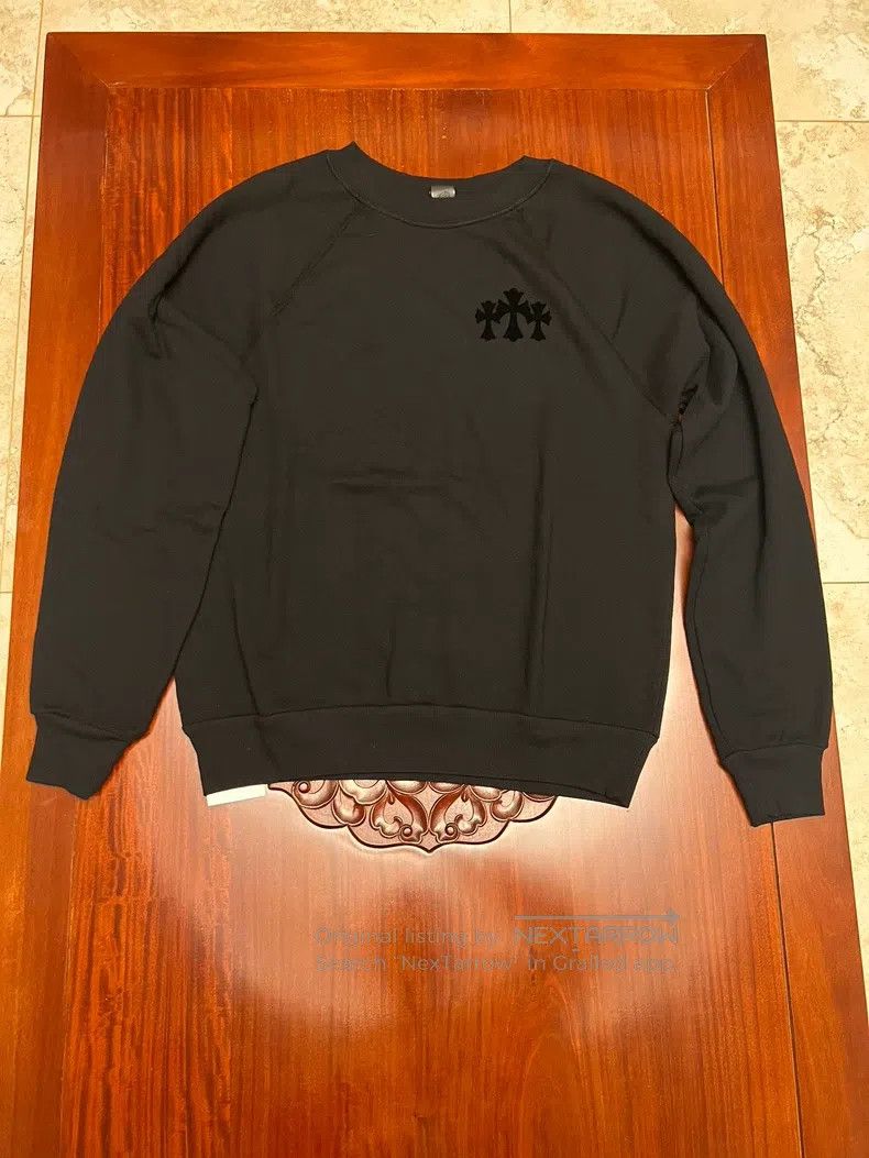 Chrome Hearts CHROME HEARTS Size M Black flocking sweater Size US M / EU 48-50 / 2 - 1 Thumbnail