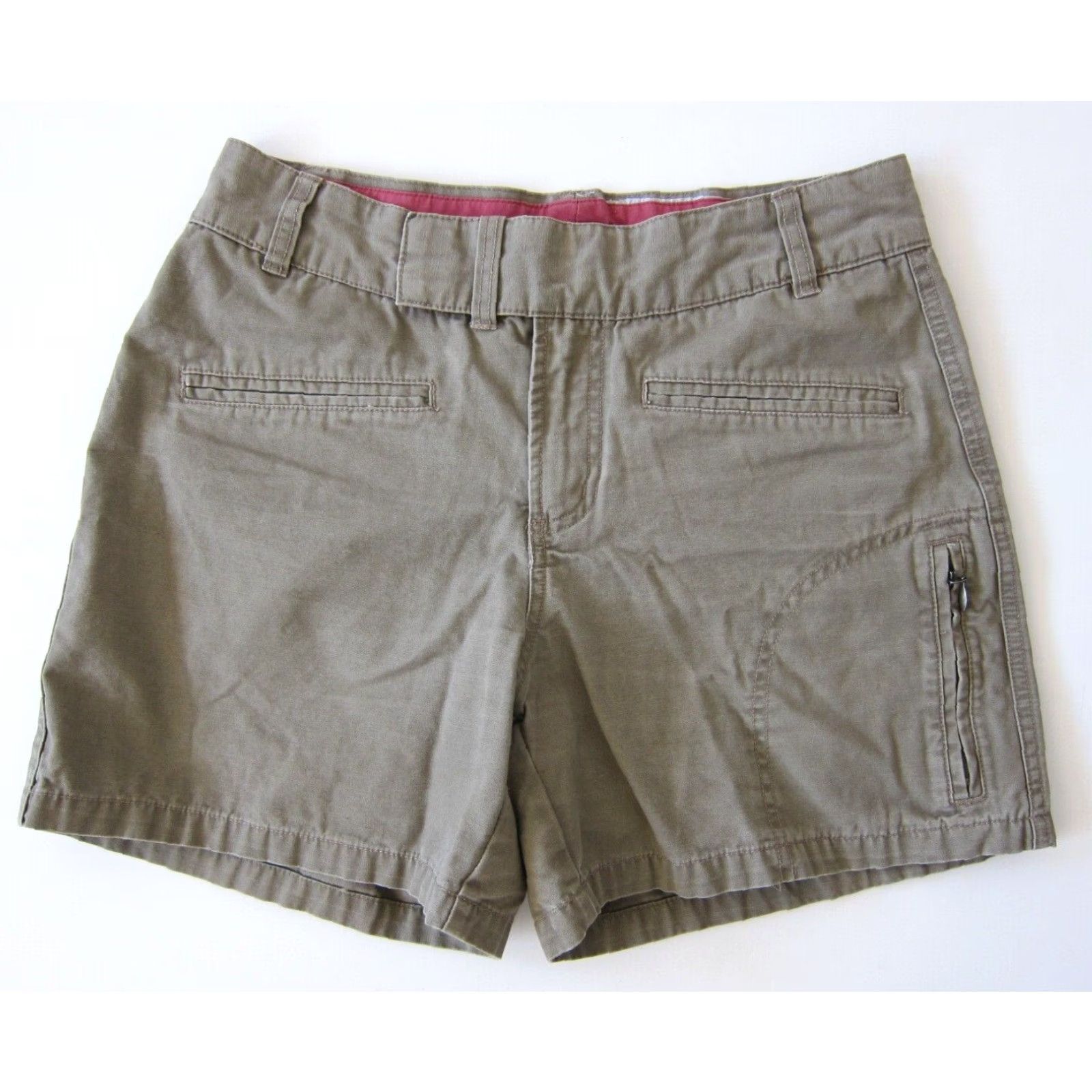 Vintage Columbia XCO 100% Cotton Brown Hike Travel Cargo Short Women Size 8 Size 30" / US 8 / IT 44 - 2 Thumbnail